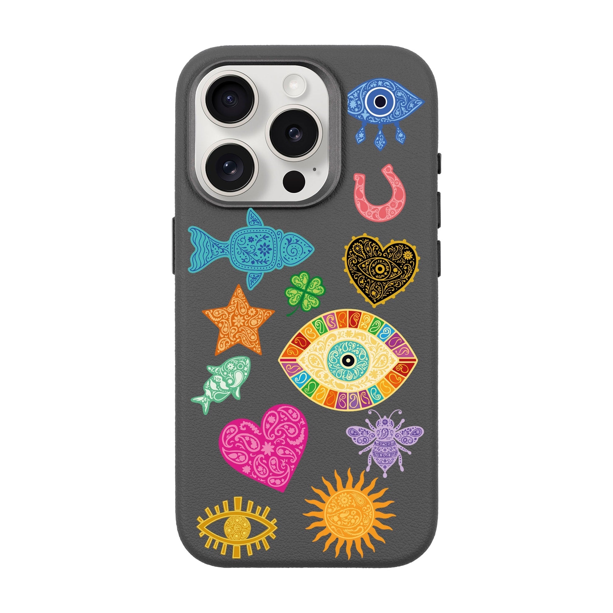 Charms By Berrin Özkan-Leather Premium Kılıf Magsafe Özellikli - Iphone 15 Pro