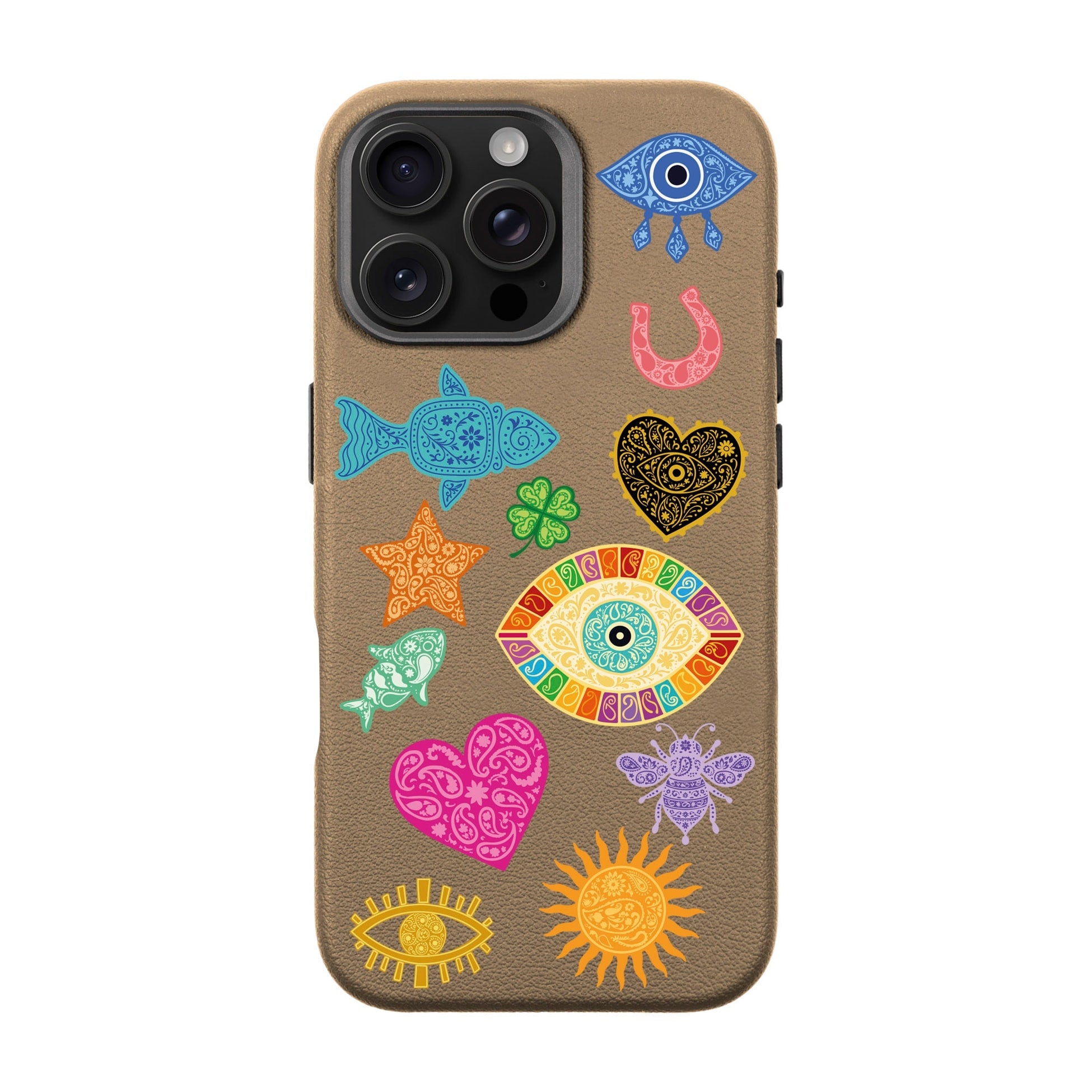 Charms By Berrin Özkan-Leather Premium Kılıf Magsafe Özellikli - Iphone 16 Pro Max