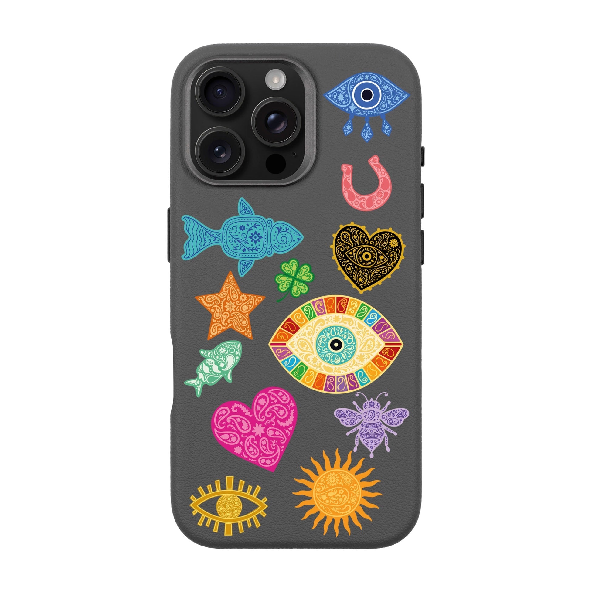Charms By Berrin Özkan-Leather Premium Kılıf Magsafe Özellikli - Iphone 16 Pro Max