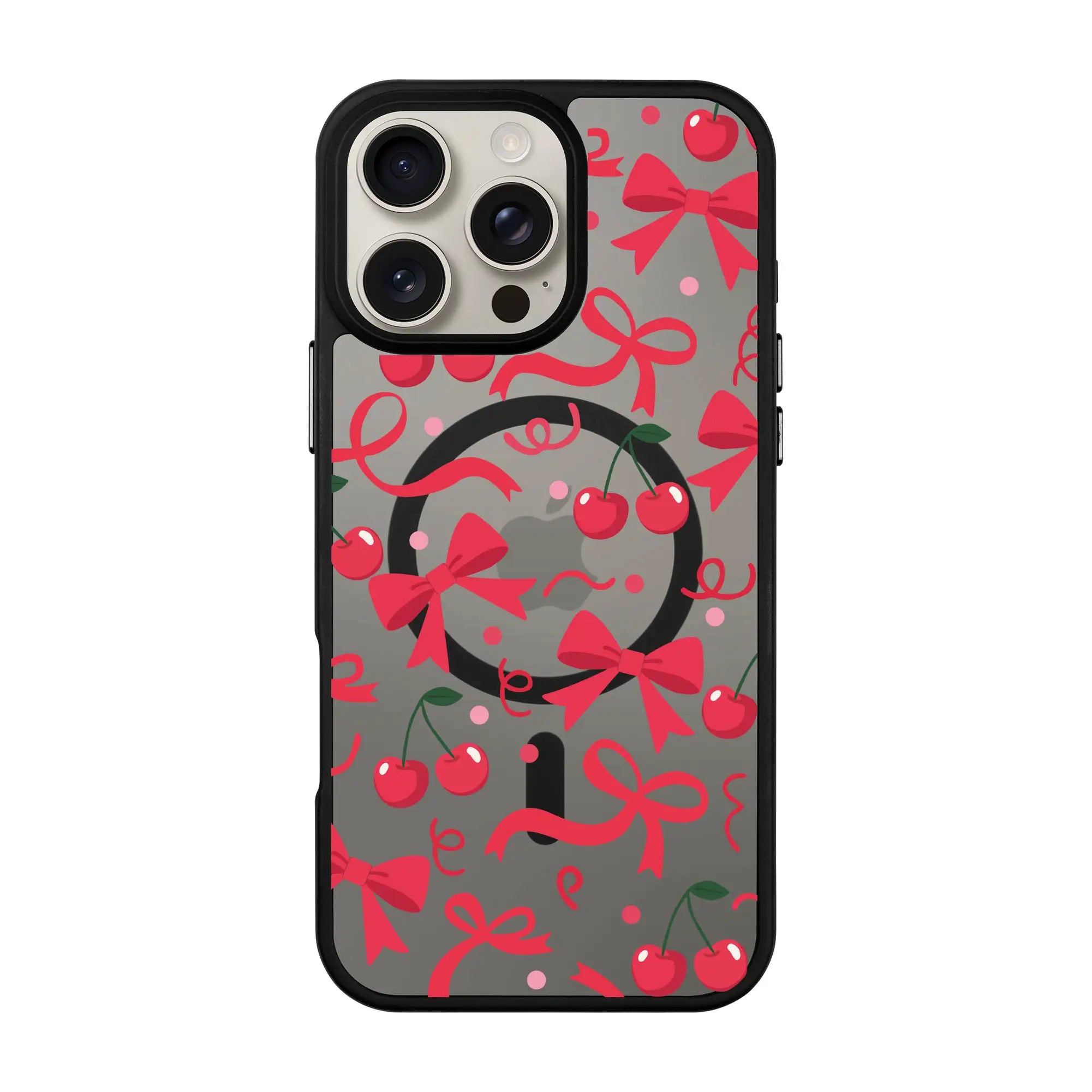 Cherry Ribbon-Blur Kılıf Magsafe Özellikli - Iphone 16 Pro Max