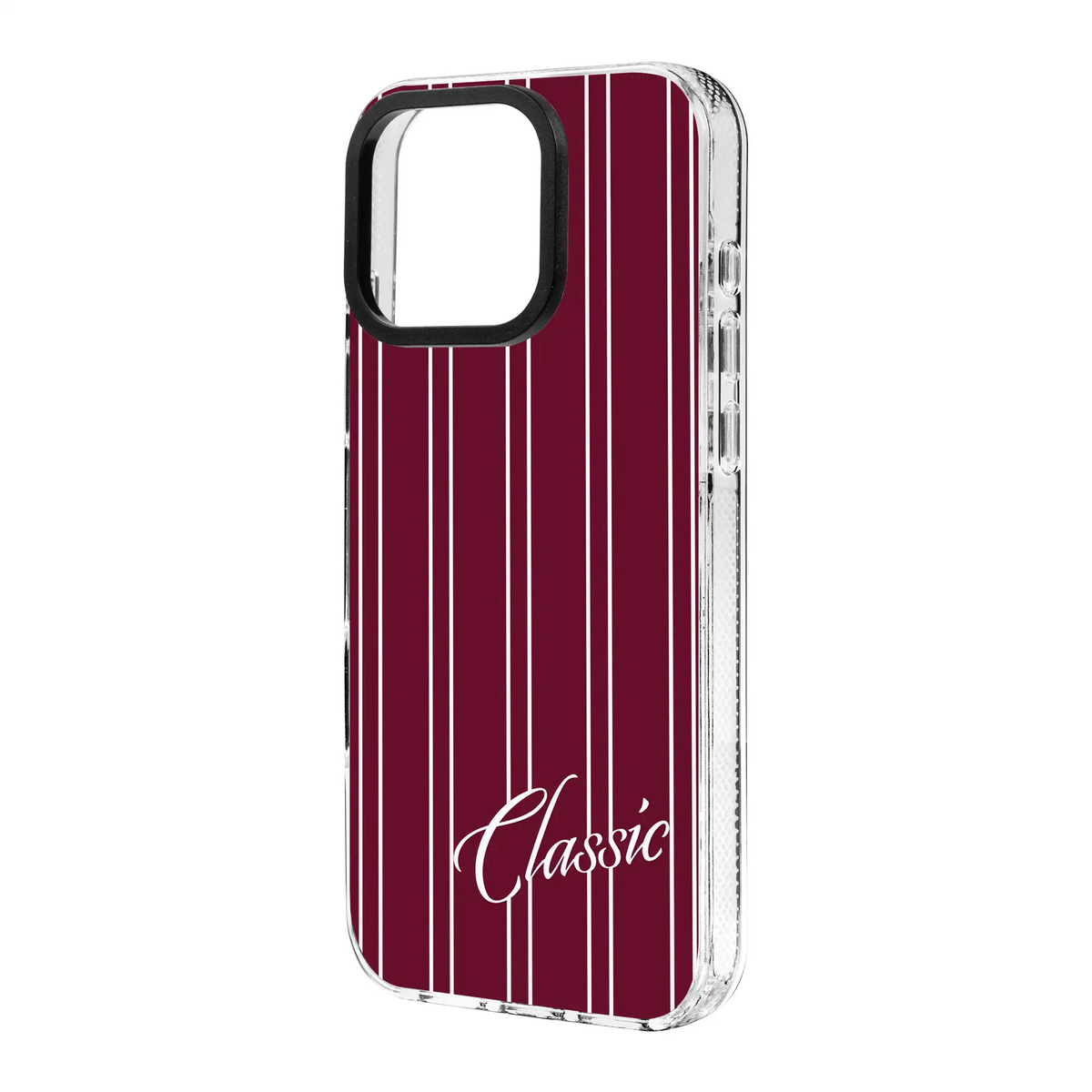 Classic Stripe-Clear Kılıf Magsafe Özellikli - Iphone 16 Pro