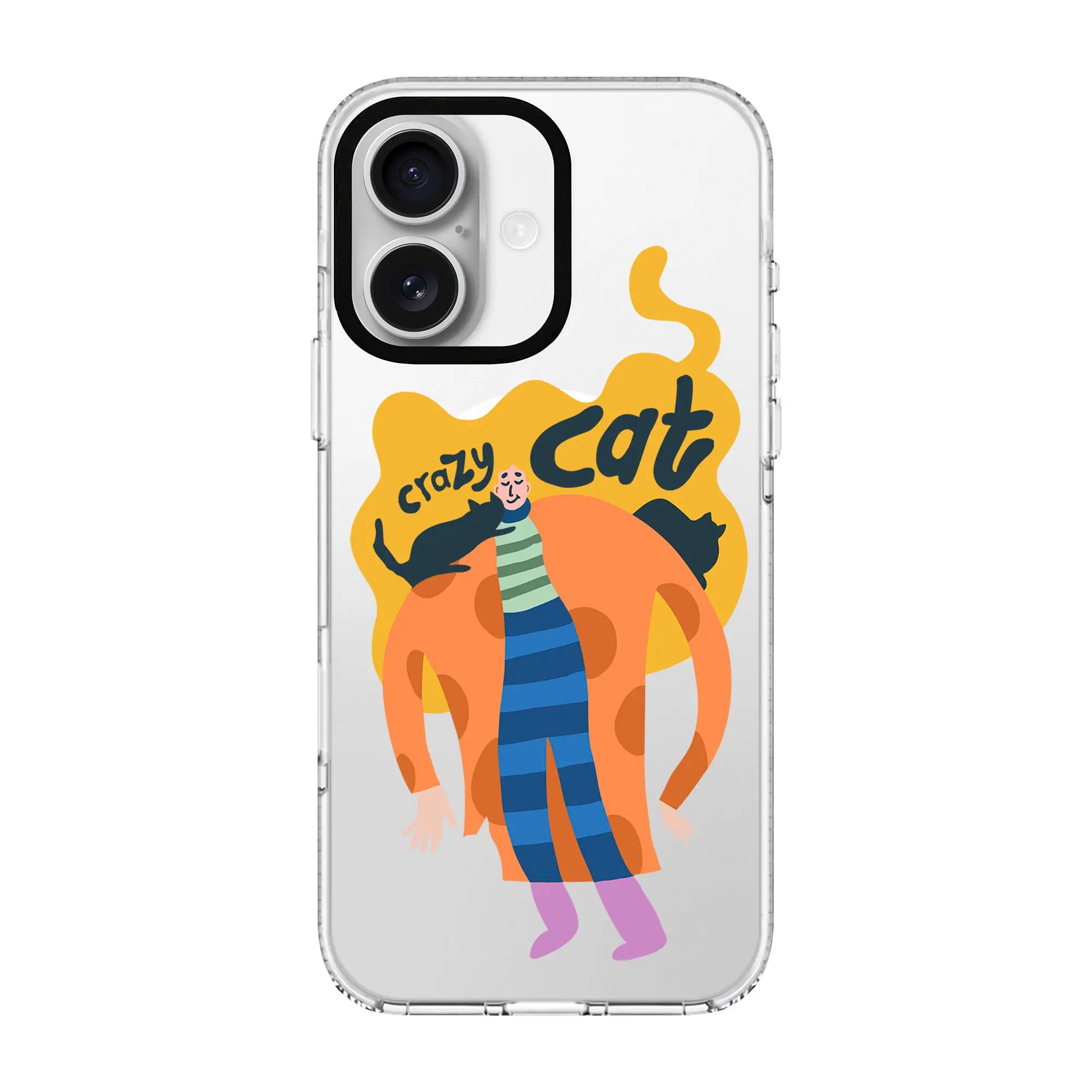 Crazy Cat-Clear Kılıf Magsafe Özellikli - Iphone 17