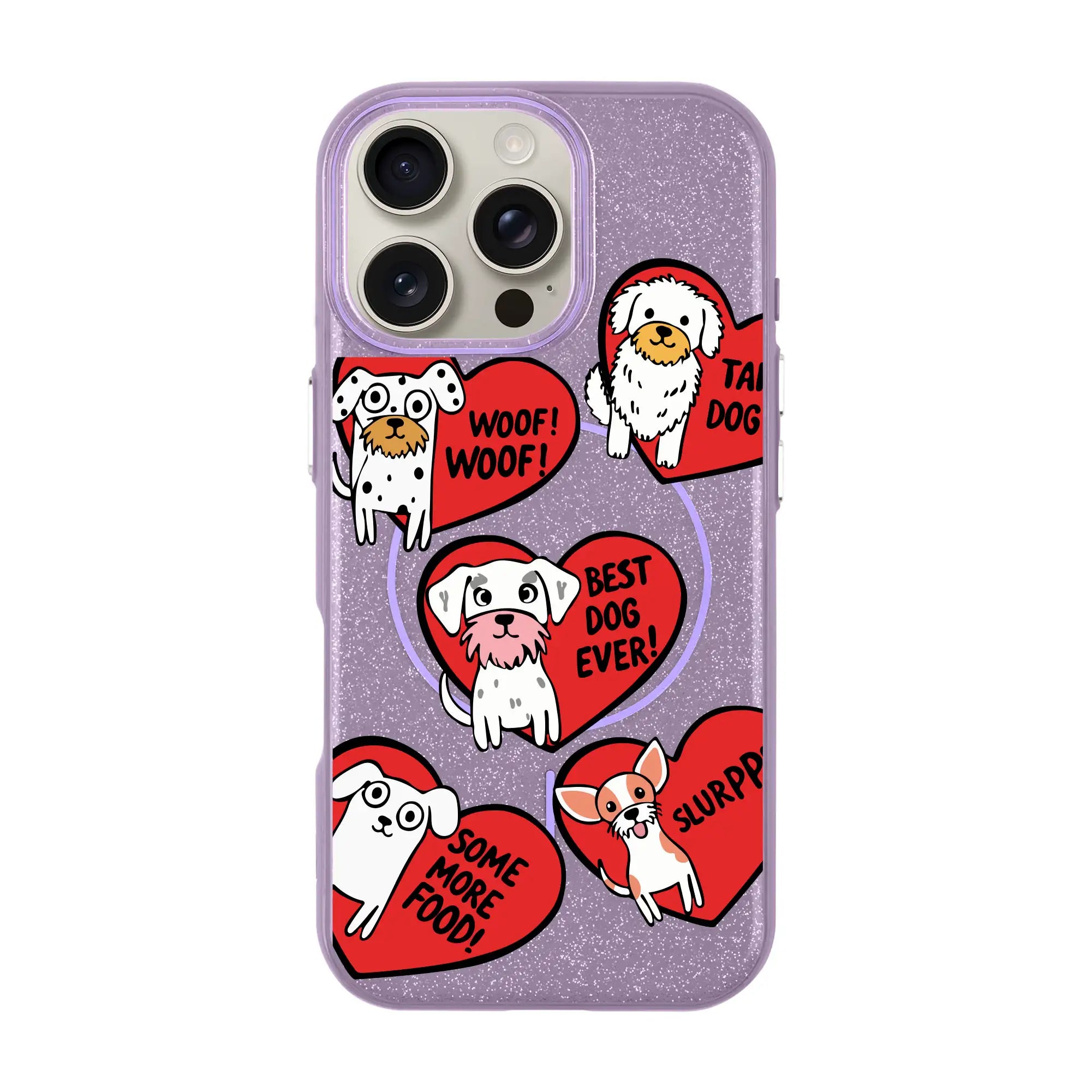 Dogs With Hearts-Radiant Kılıf Magsafe Özellikli - Iphone 16 Pro
