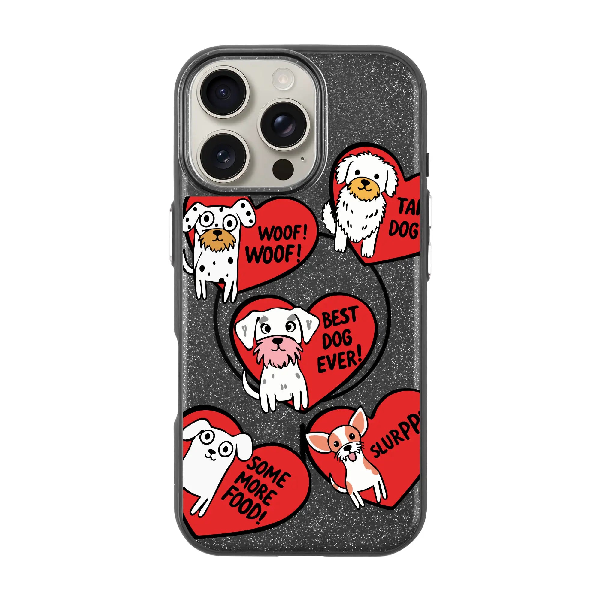Dogs With Hearts-Radiant Kılıf Magsafe Özellikli - Iphone 16 Pro