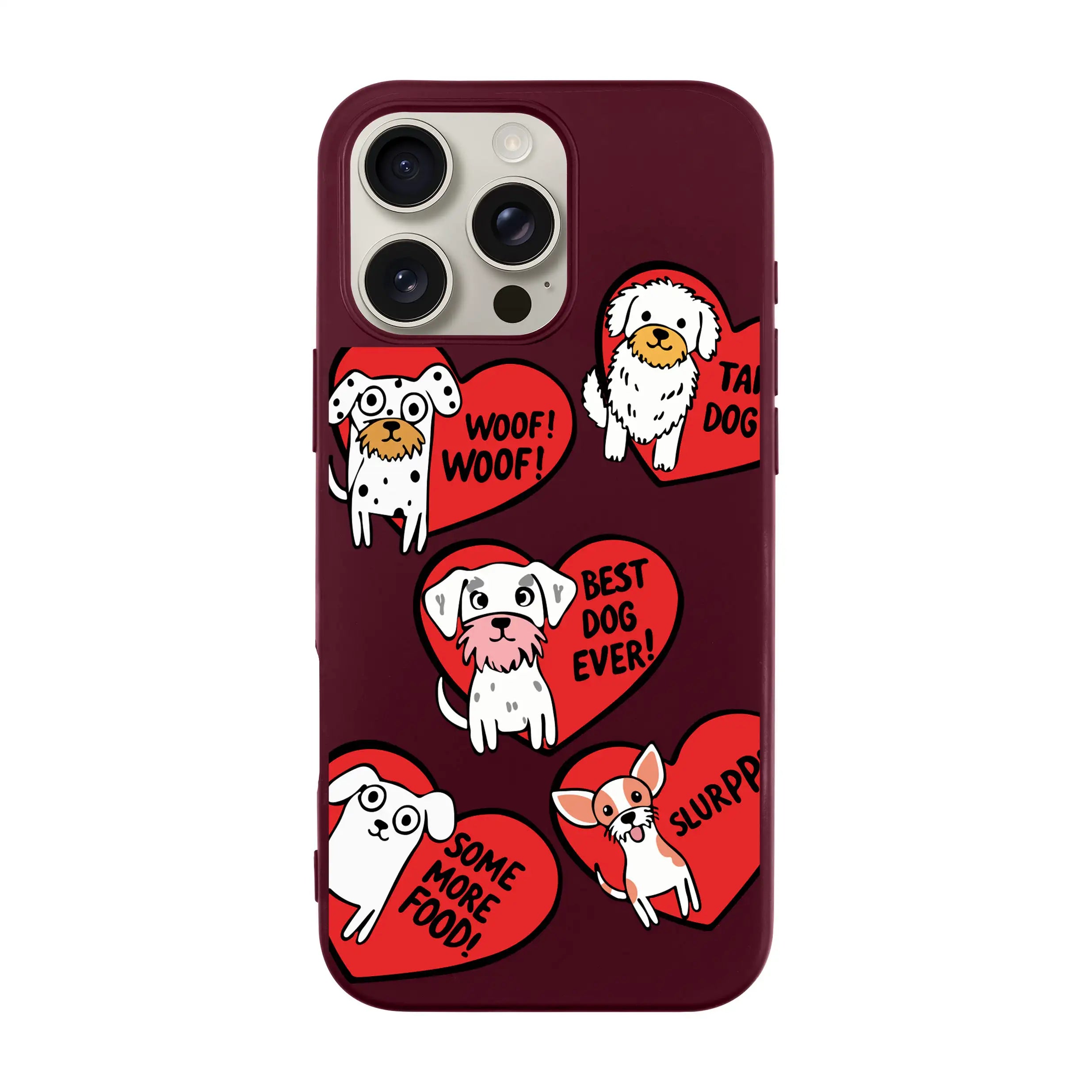 Dogs With Hearts-Ultra Silikon Kılıf-Iphone 15 Pro Max
