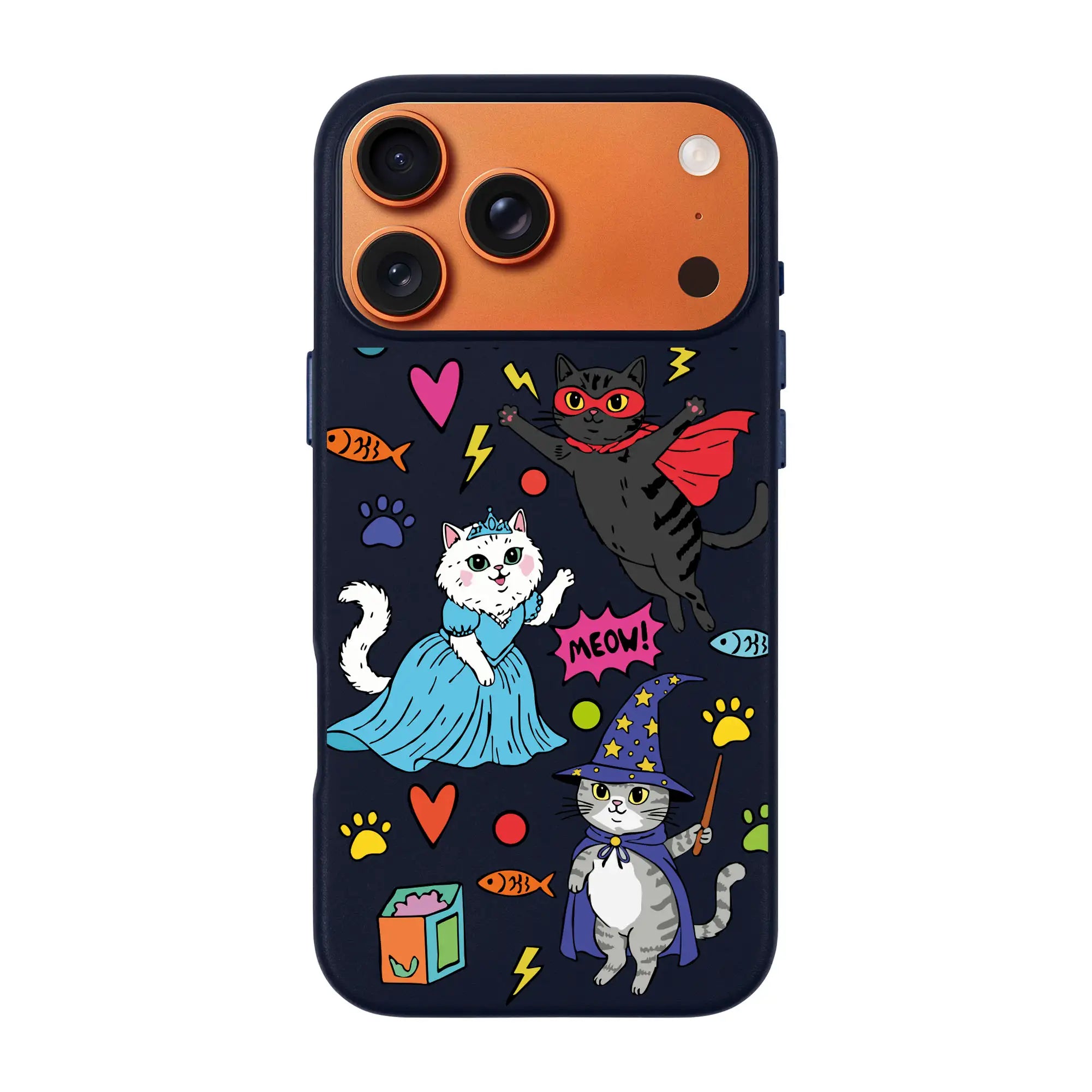Fantastic Cats-Signature Leather Kılıf Magsafe Özellikli - Iphone 17 Pro