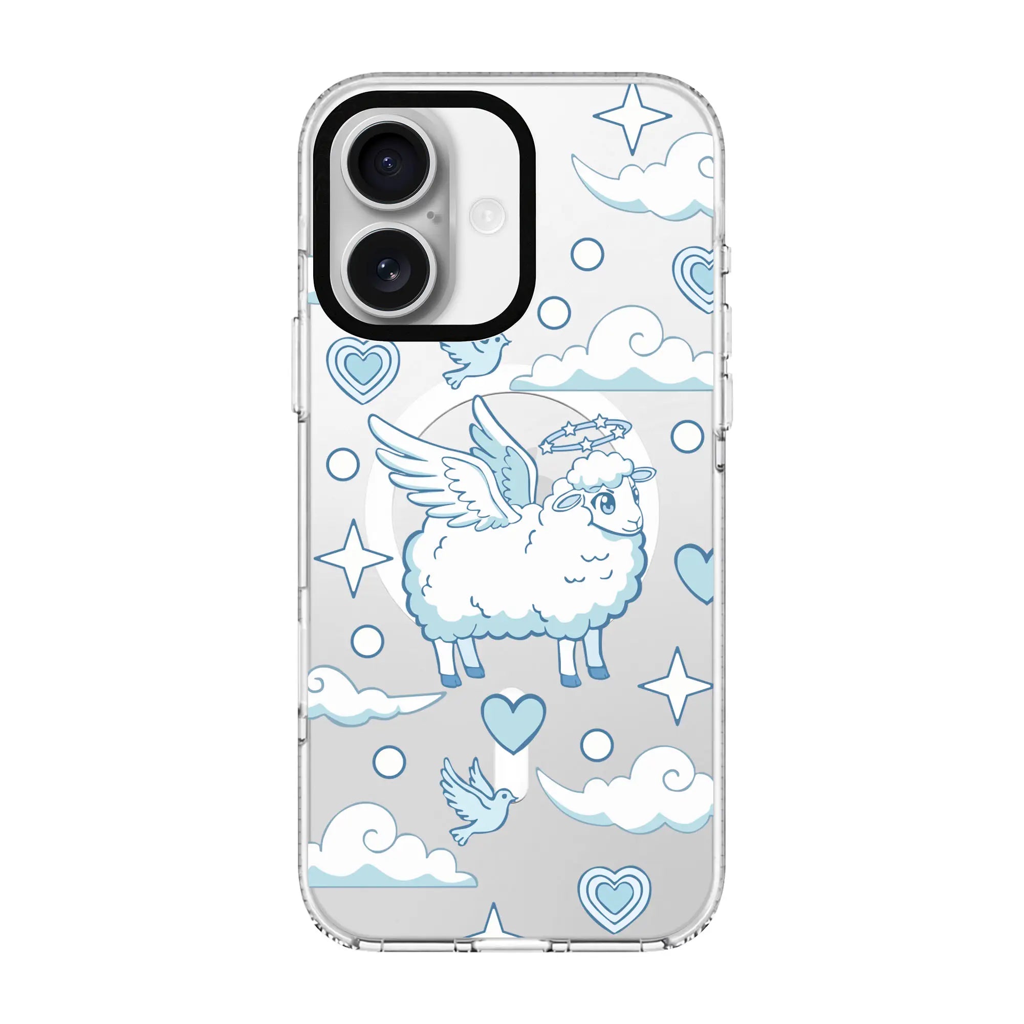 Flying Sheep-Clear Kılıf Magsafe Özellikli - Iphone 17