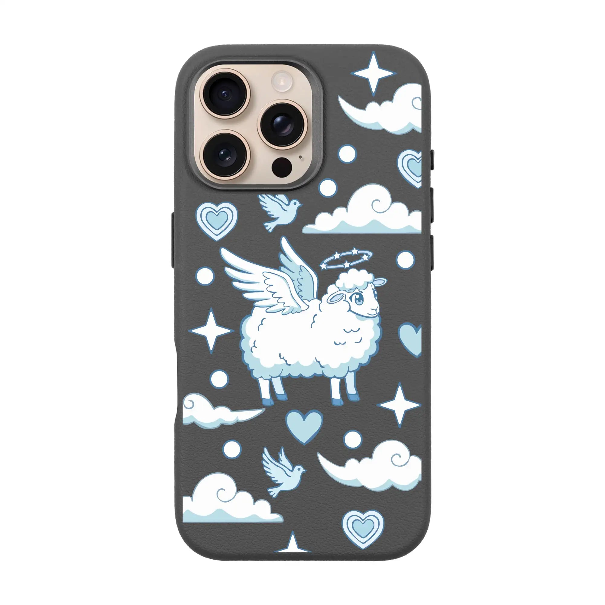 Flying Sheep-Leather Premium Kılıf Magsafe Özellikli - Iphone 16 Pro Max