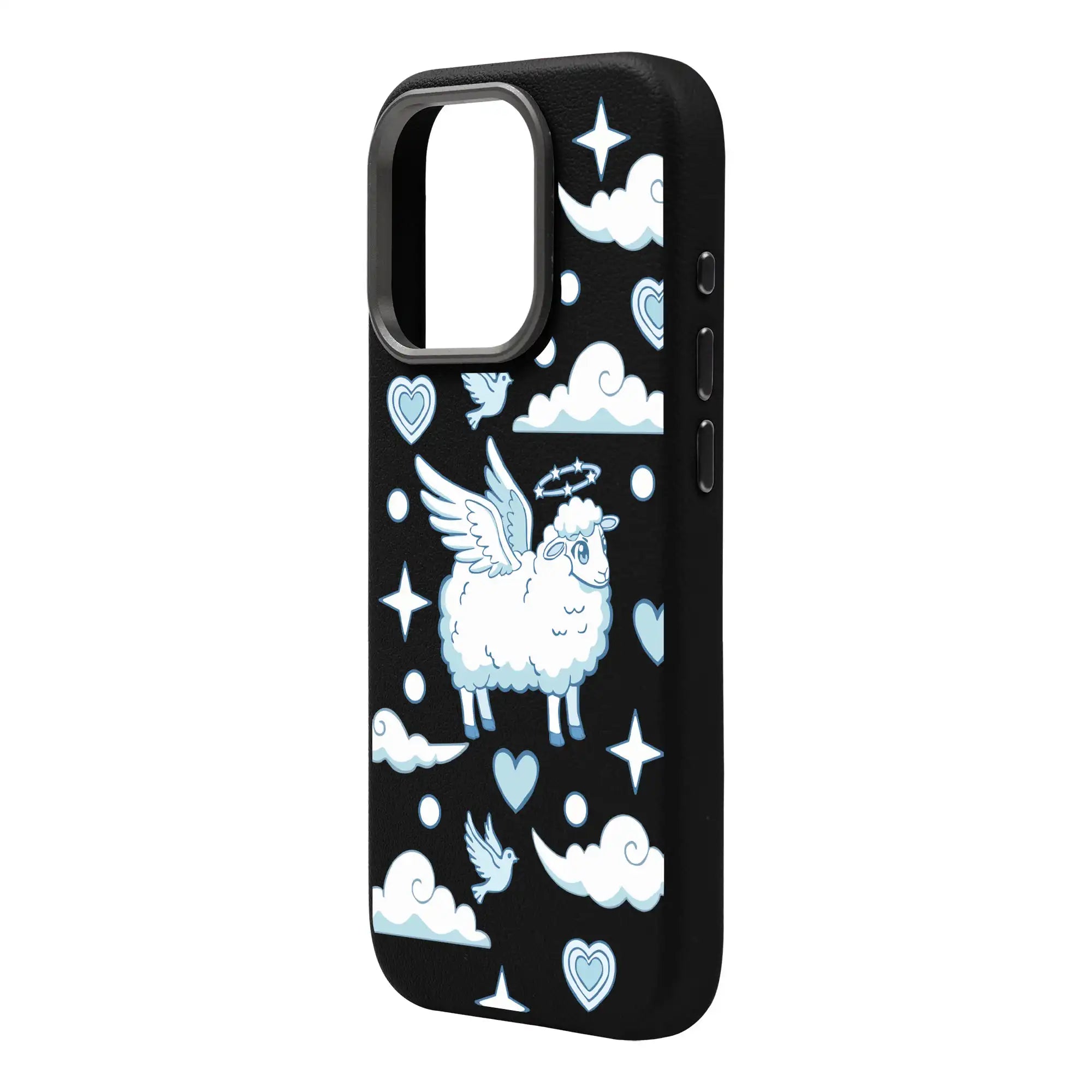 Flying Sheep-Leather Premium Kılıf Magsafe Özellikli - Iphone 16 Pro Max