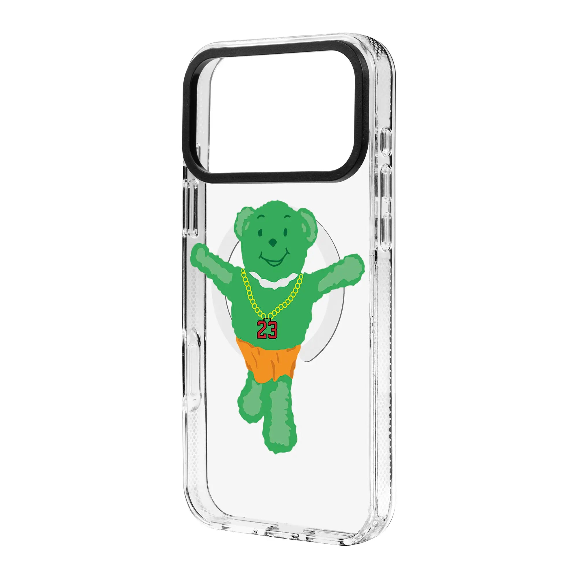 Green Bear-Clear Kılıf Magsafe Özellikli - Iphone 17 Pro Max