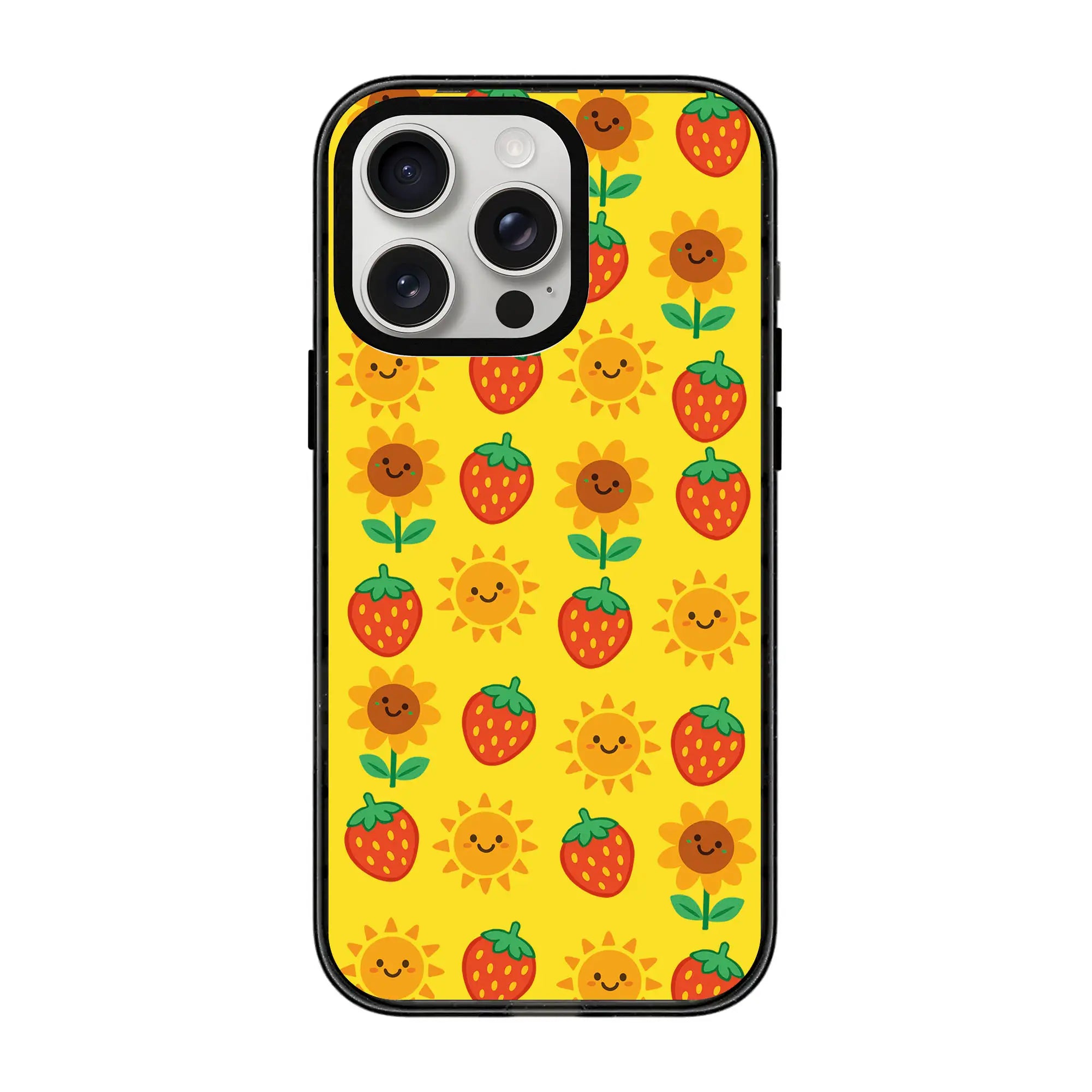 Happy Berry Bloom-Power Kılıf - Iphone 15 Pro
