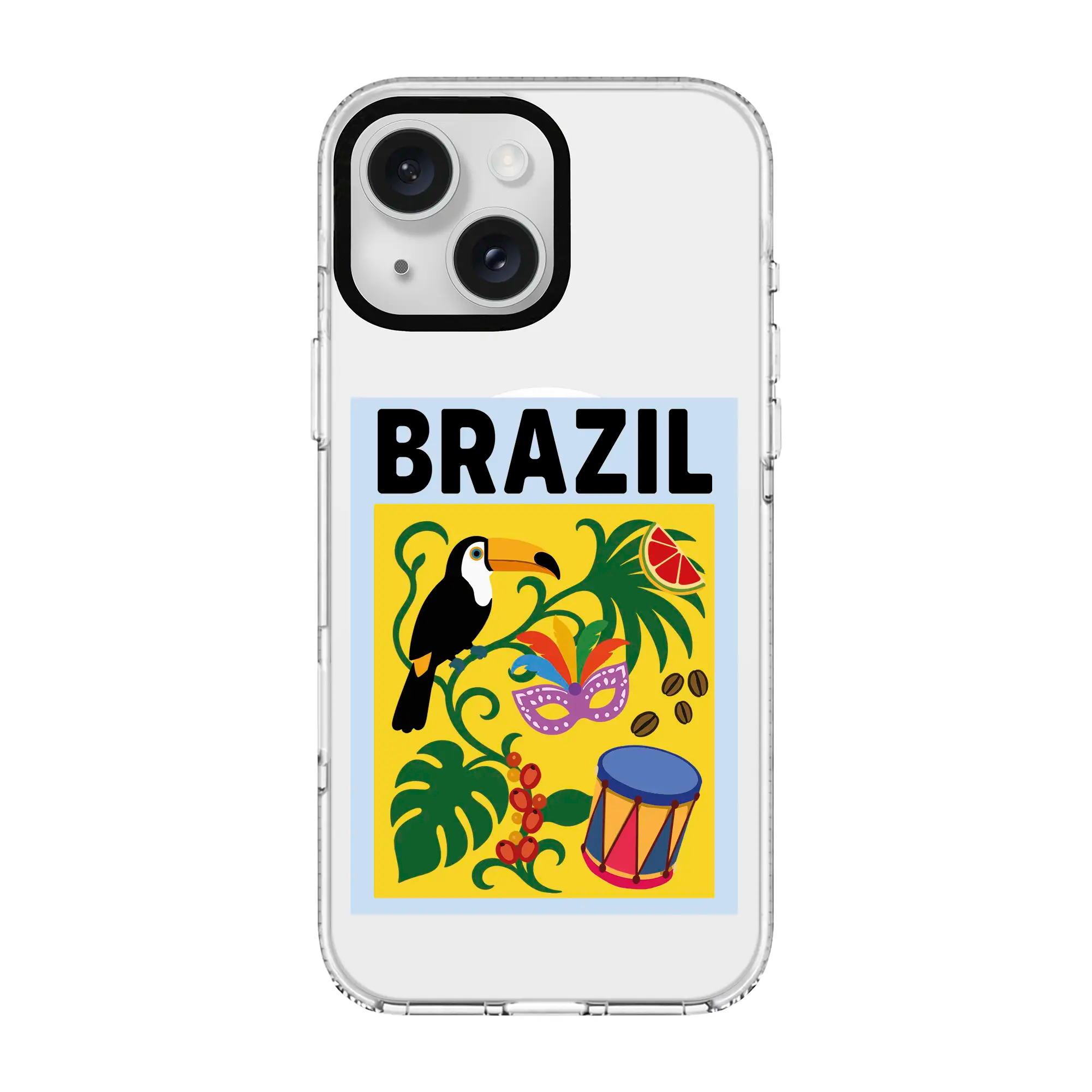 I Am Brazilian-Clear Kılıf Magsafe Özellikli - Iphone 15