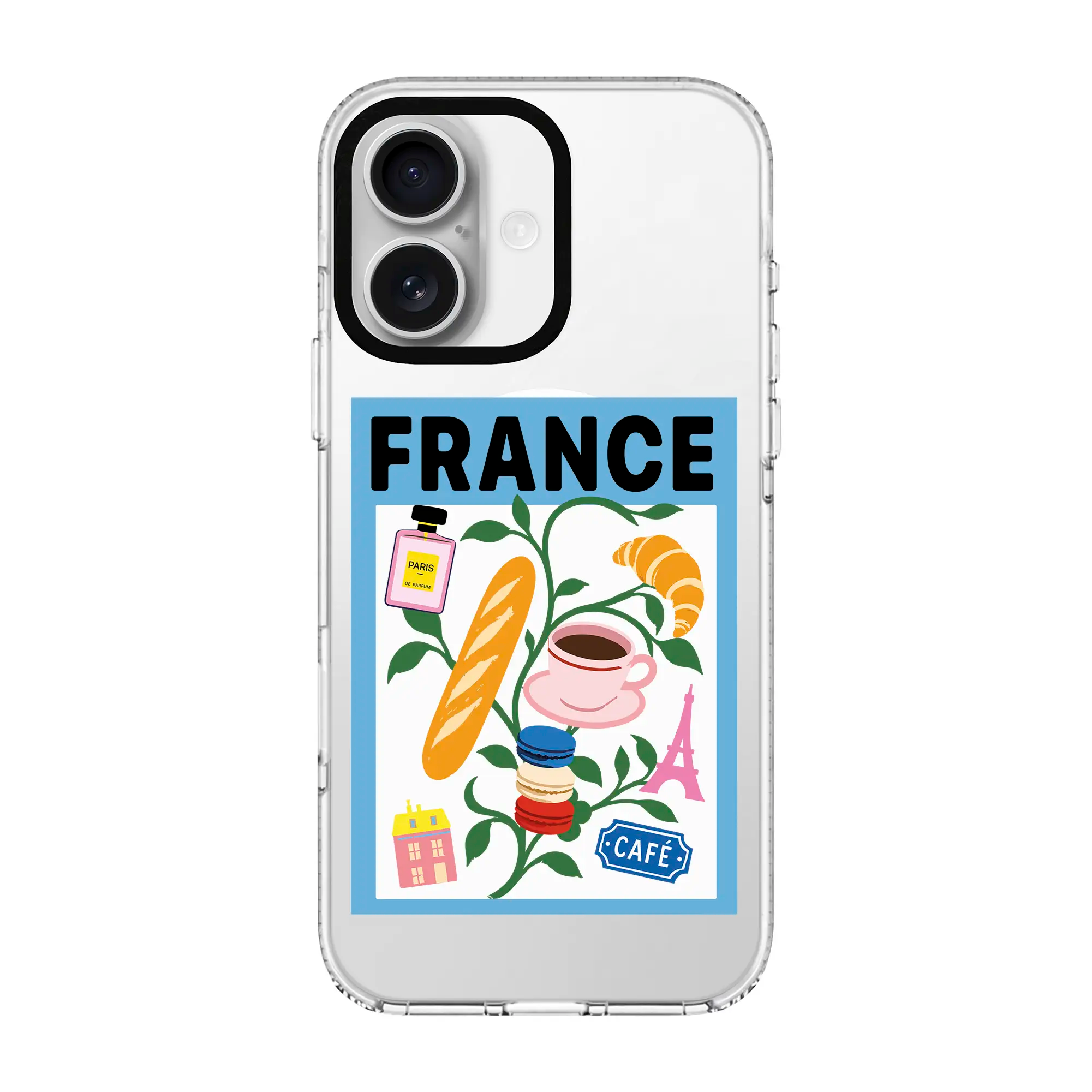 I Am French-Clear Kılıf Magsafe Özellikli - Iphone 16 Plus