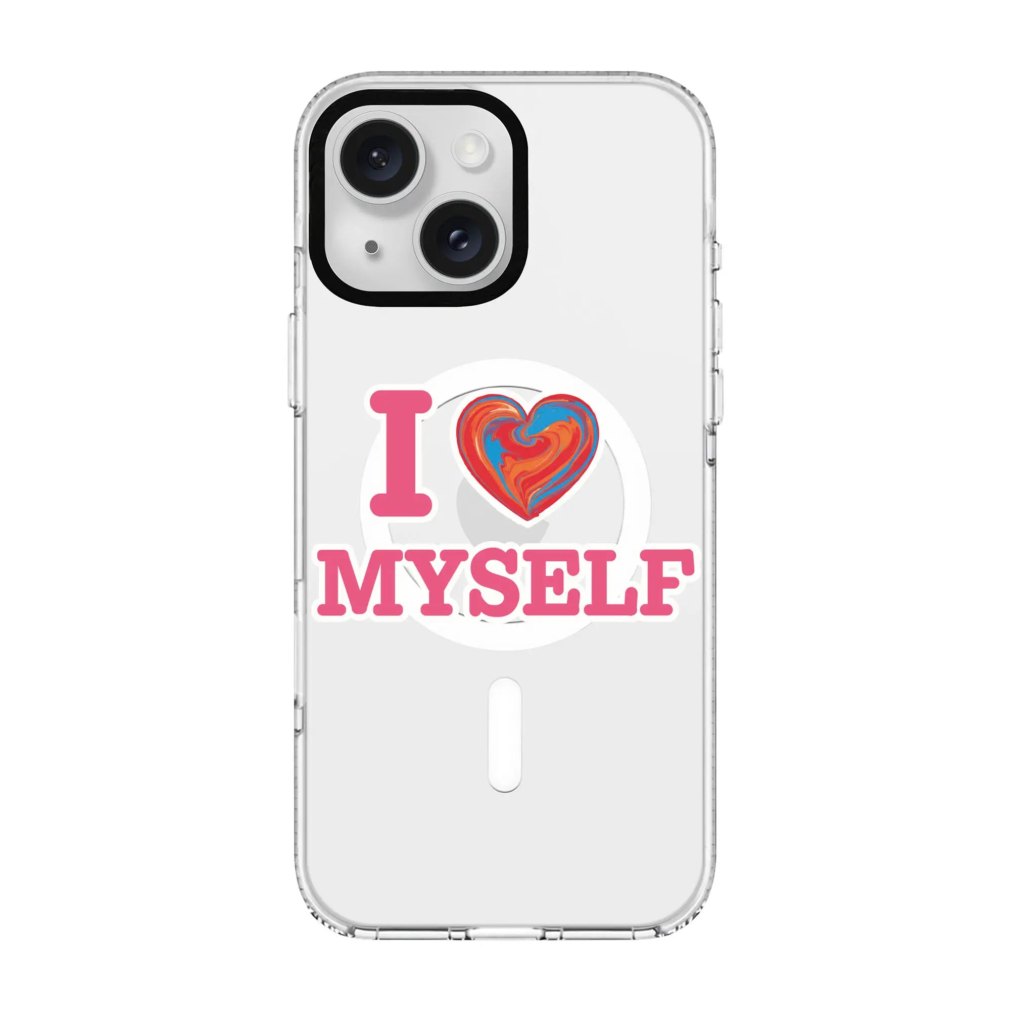 I Love Myself-Clear Kılıf Magsafe Özellikli - Iphone 15