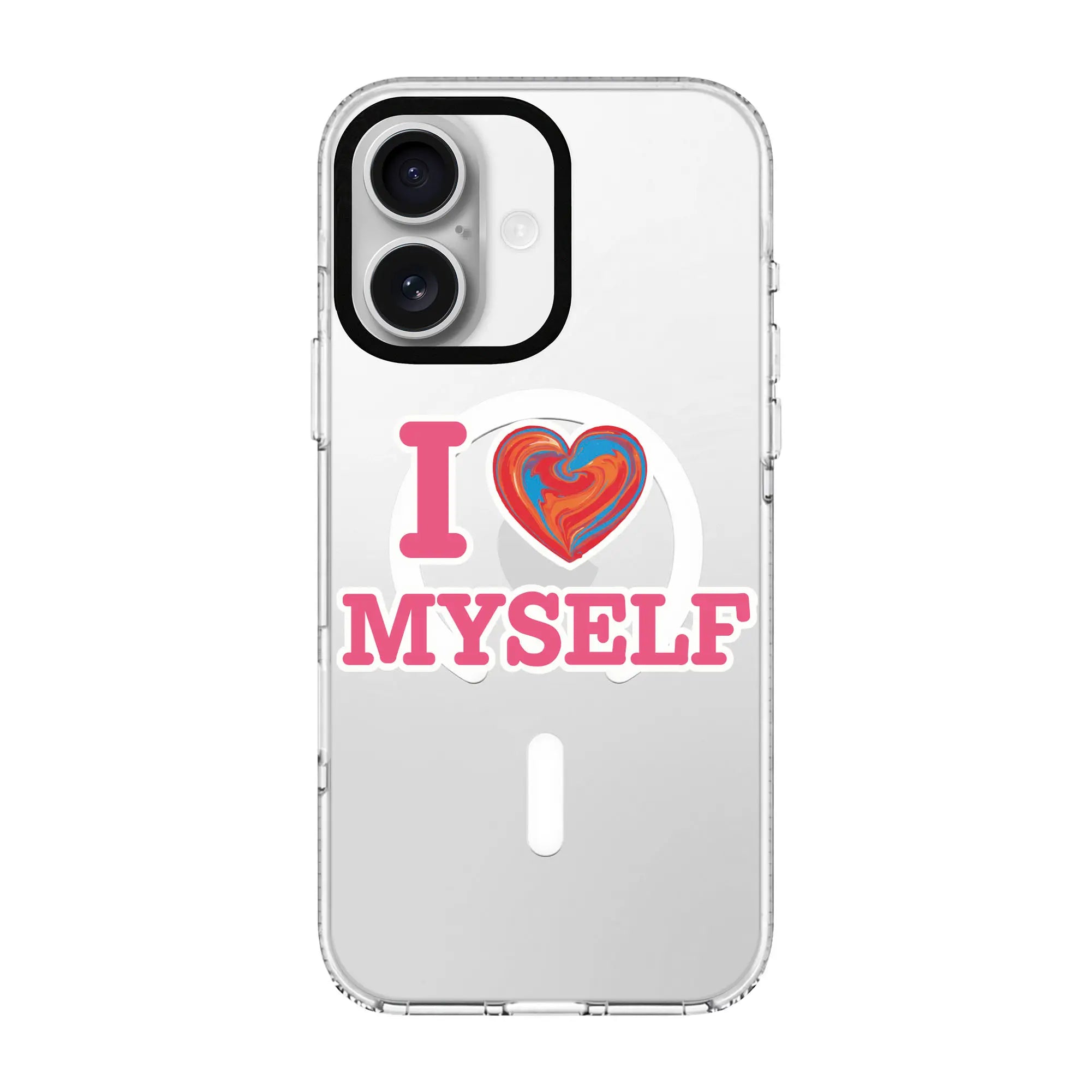 I Love Myself-Clear Kılıf Magsafe Özellikli - Iphone 17