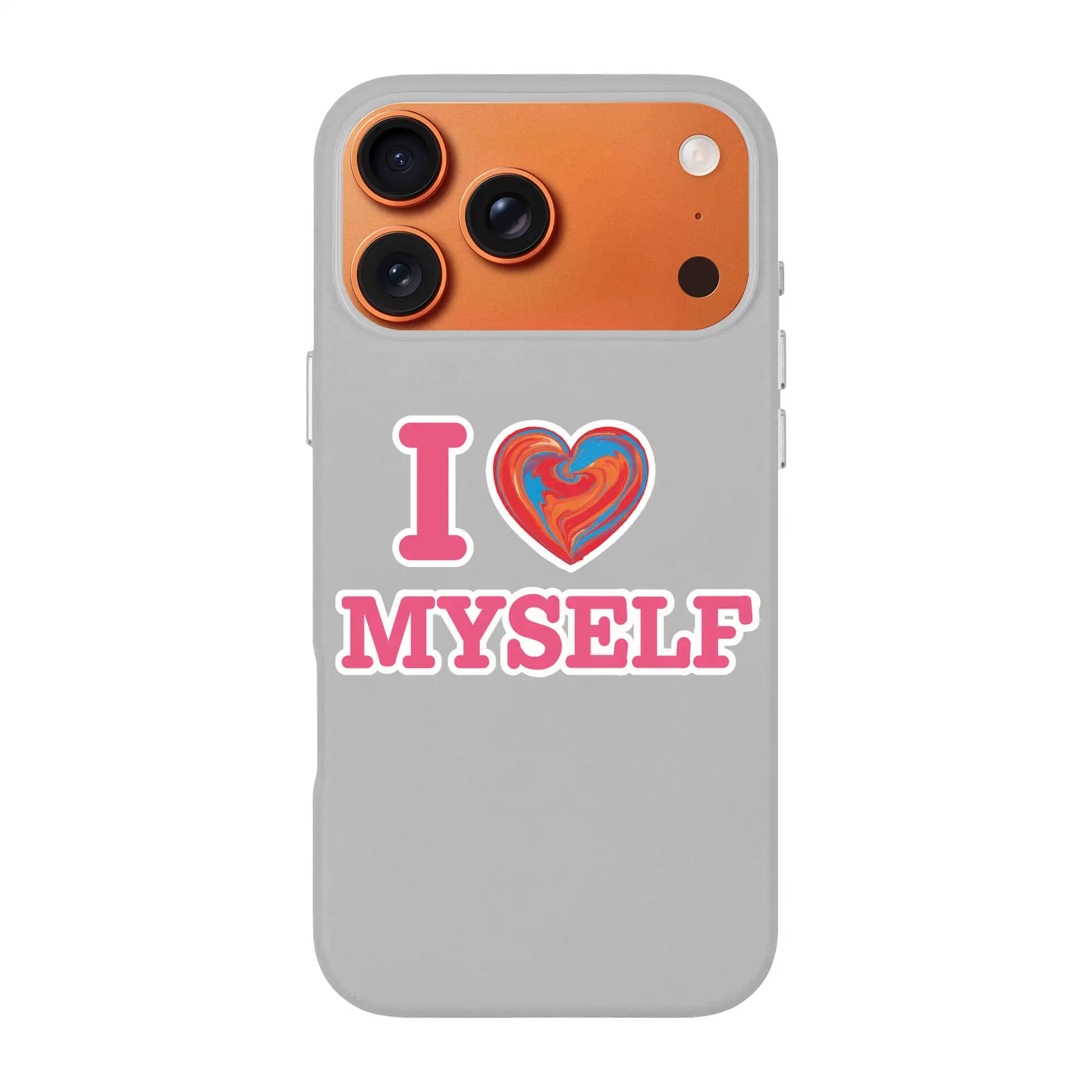I Love Myself-Signature Leather Kılıf Magsafe Özellikli - Iphone 17 Pro Max