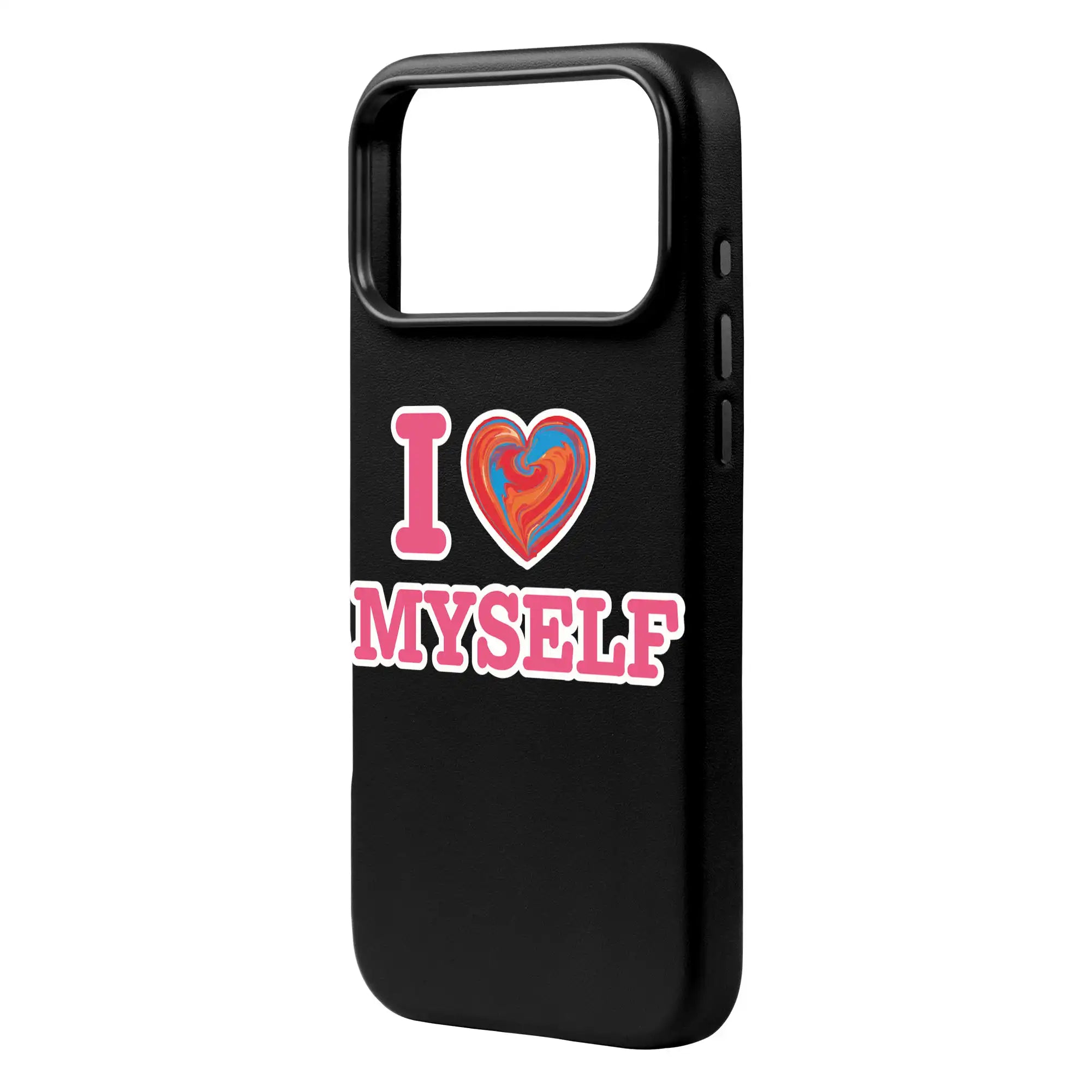 I Love Myself-Signature Leather Kılıf Magsafe Özellikli - Iphone 17 Pro Max