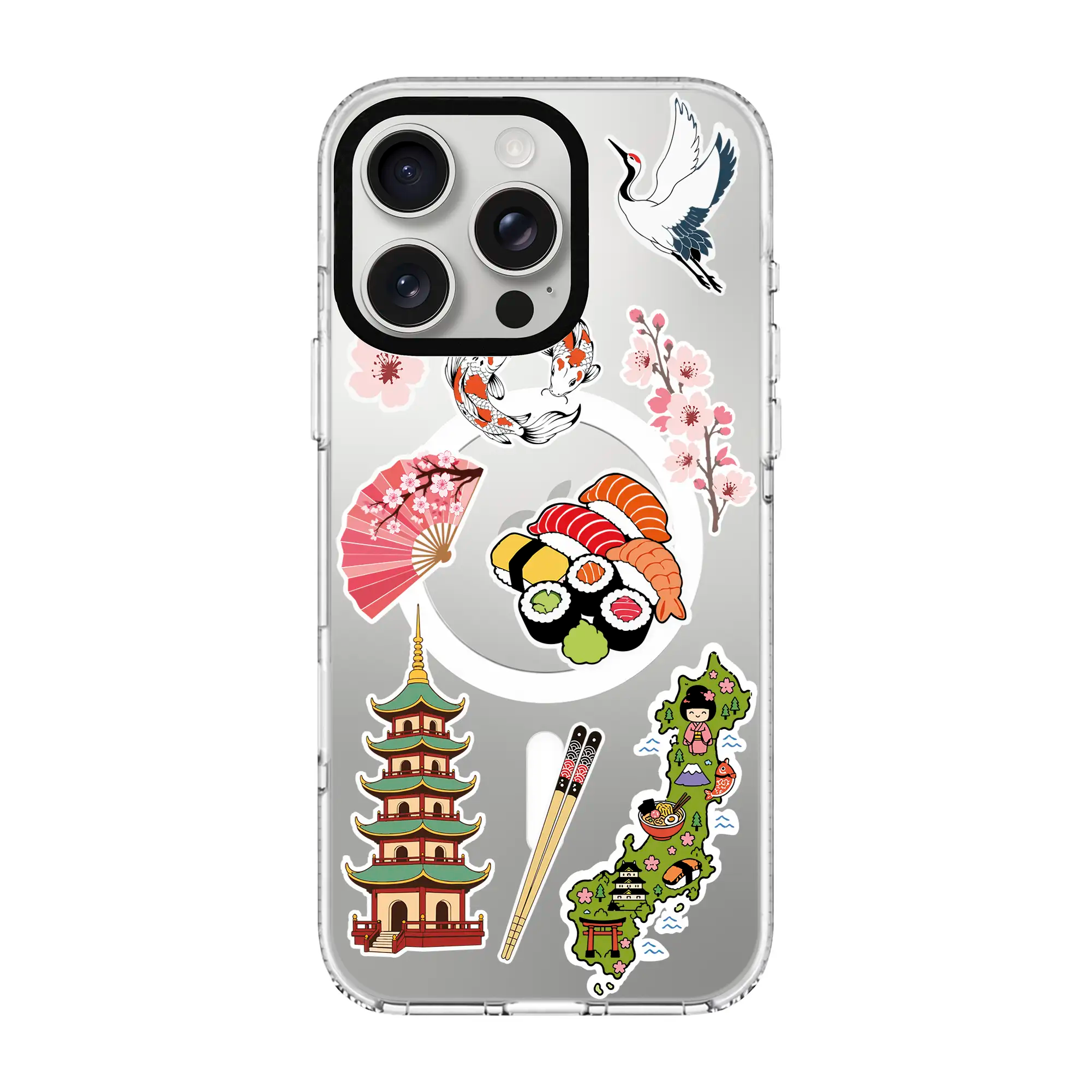 Koi Bento-Clear Kılıf Magsafe Özellikli - Iphone 16 Pro Max