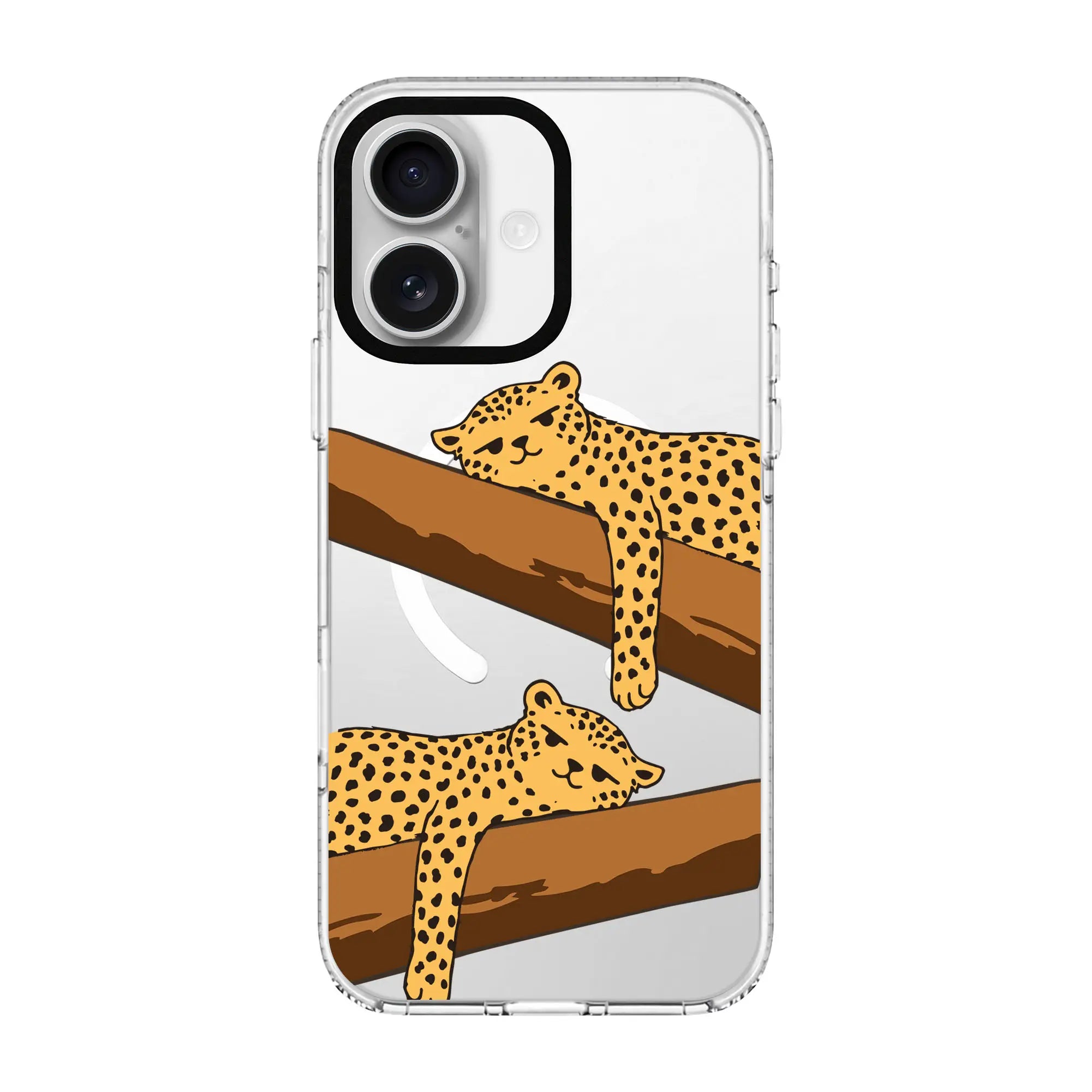 Leopard Siesta-Clear Kılıf Magsafe Özellikli - Iphone 16 Plus