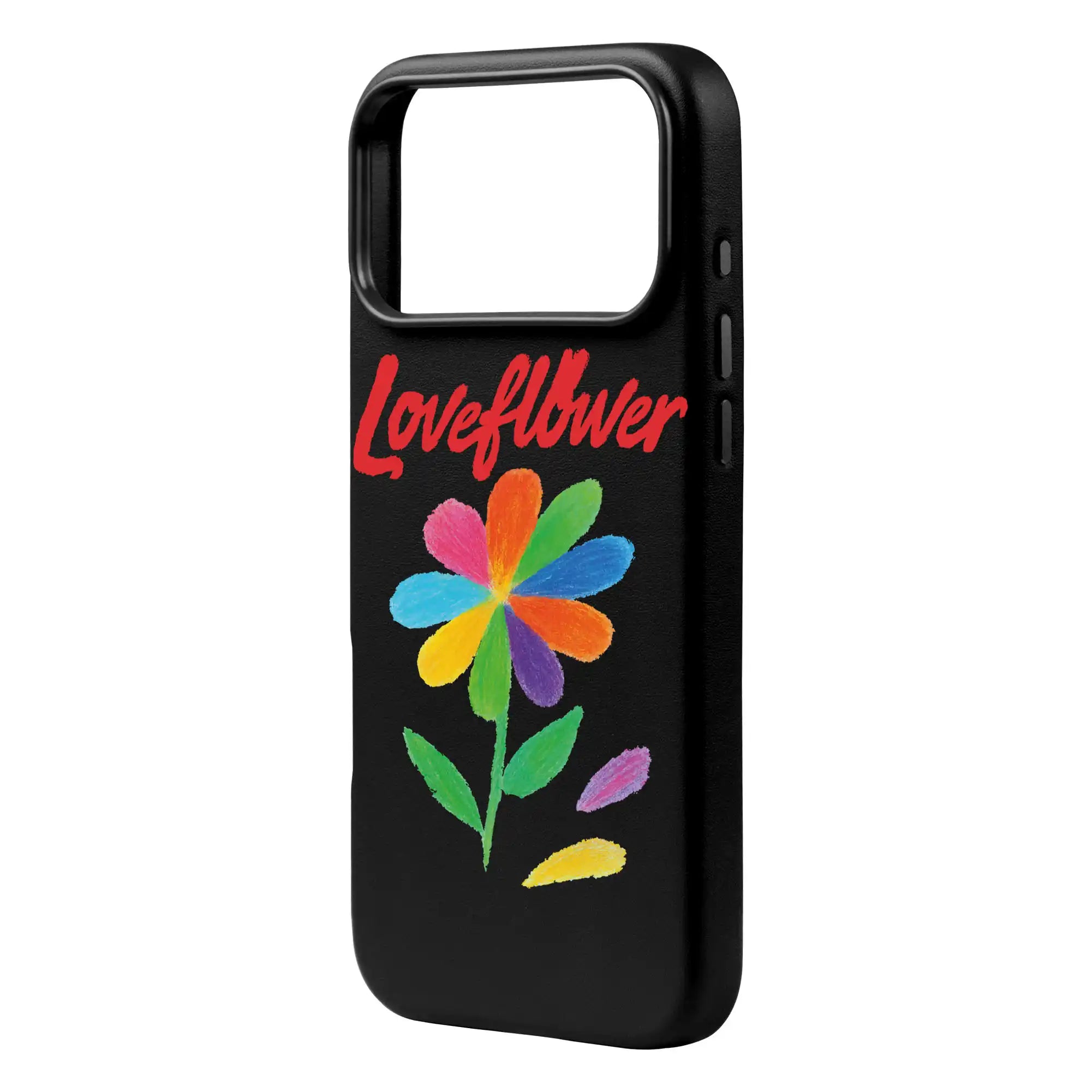 Love Flower-Signature Leather Kılıf Magsafe Özellikli - Iphone 17 Pro