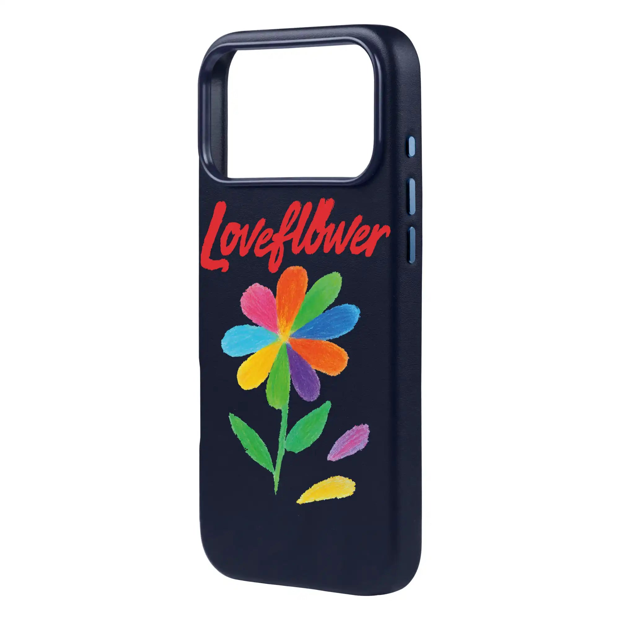 Love Flower-Signature Leather Kılıf Magsafe Özellikli - Iphone 17 Pro