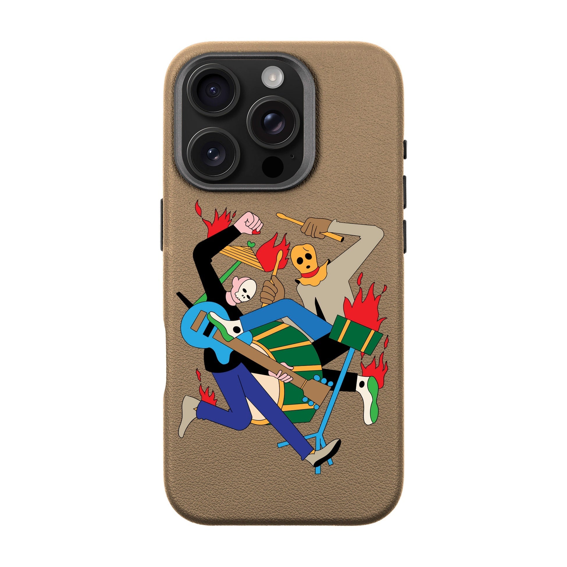 Monster Mash-Leather Premium Kılıf Magsafe Özellikli - Iphone 16 Pro