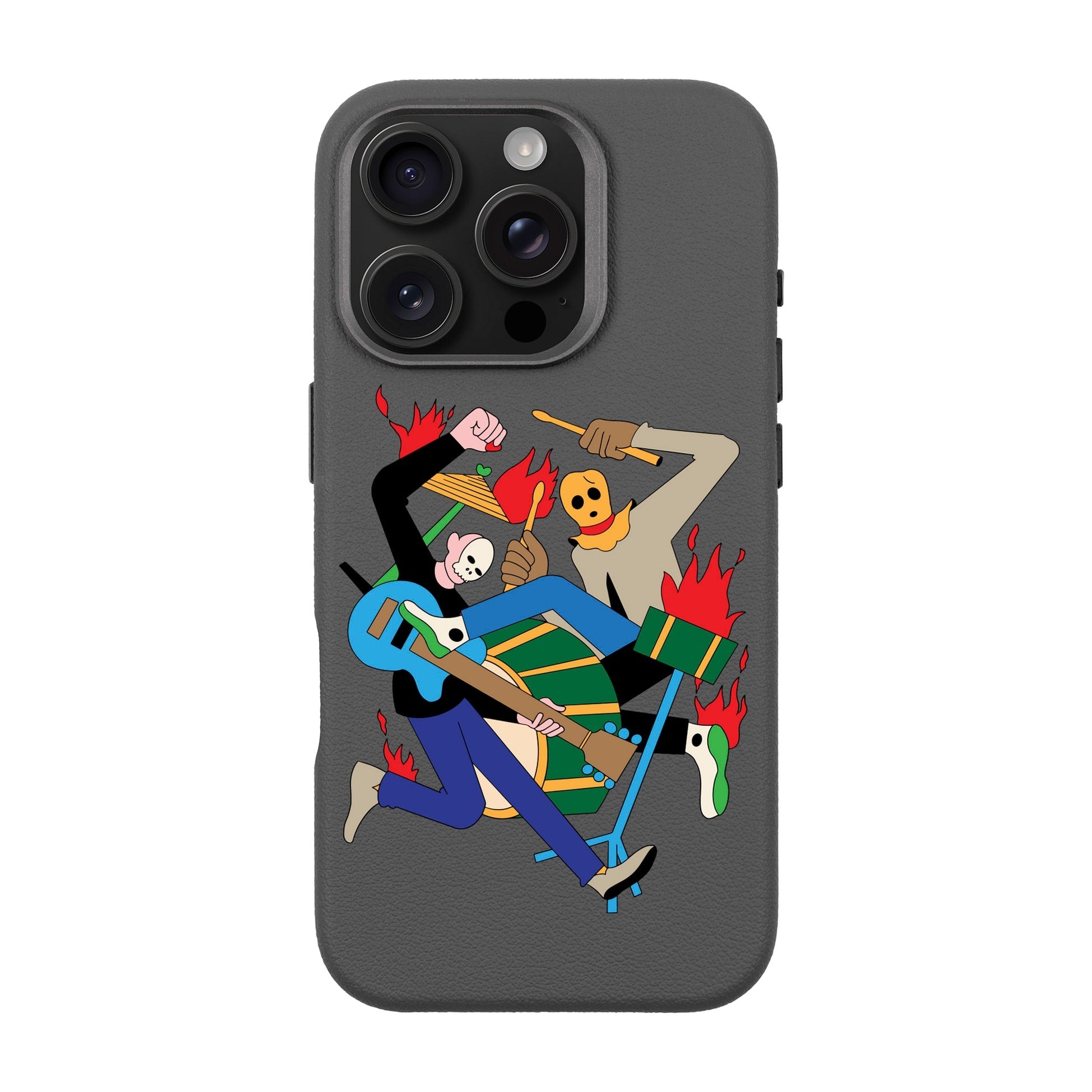 Monster Mash-Leather Premium Kılıf Magsafe Özellikli - Iphone 16 Pro