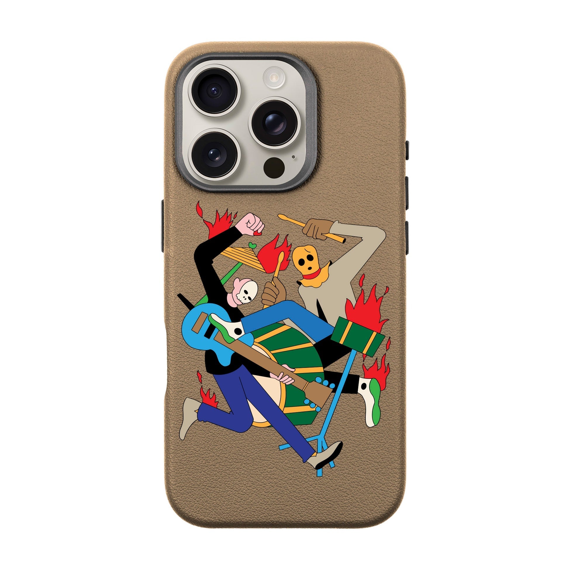 Monster Mash-Leather Premium Kılıf Magsafe Özellikli - Iphone 16 Pro