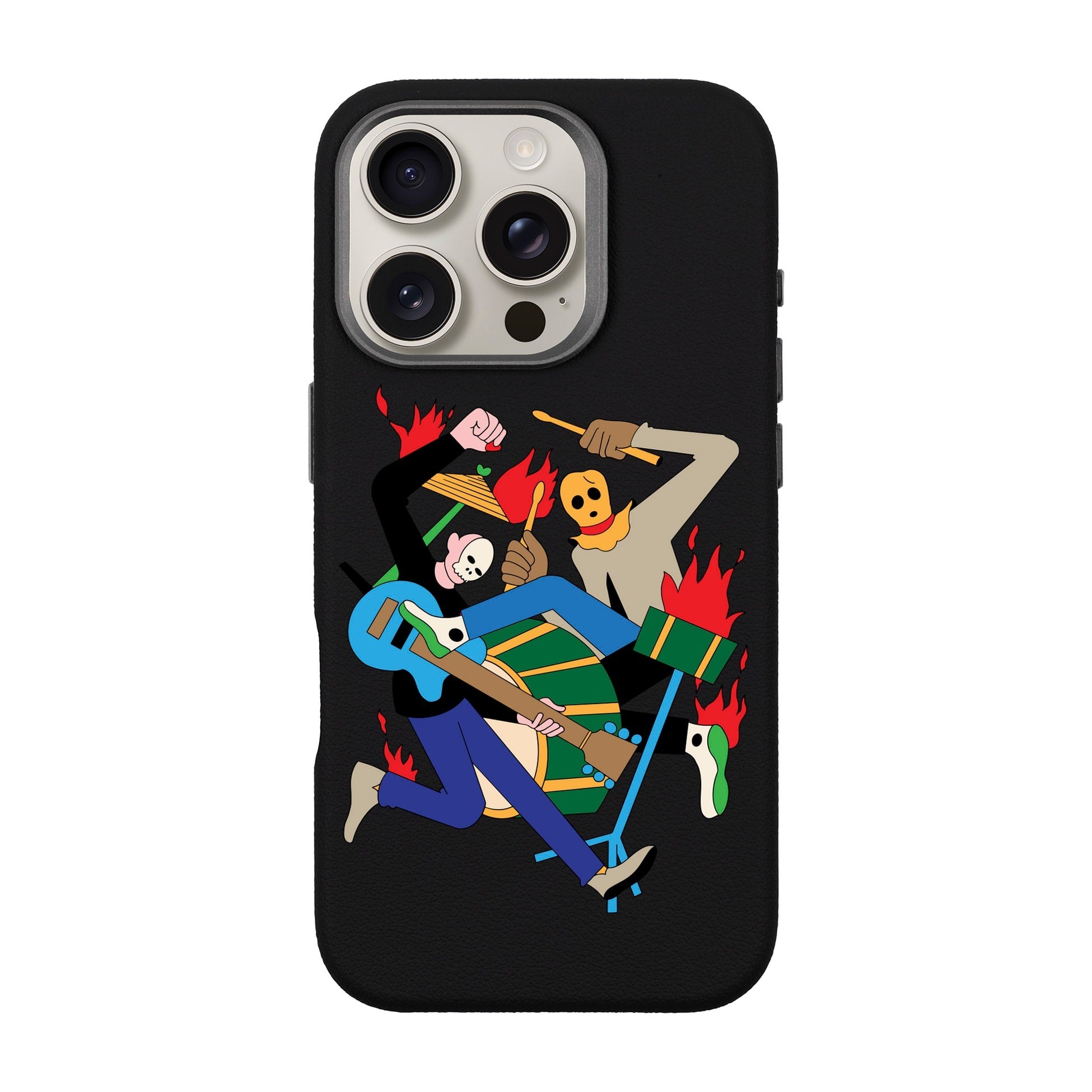 Monster Mash-Leather Premium Kılıf Magsafe Özellikli - Iphone 16 Pro