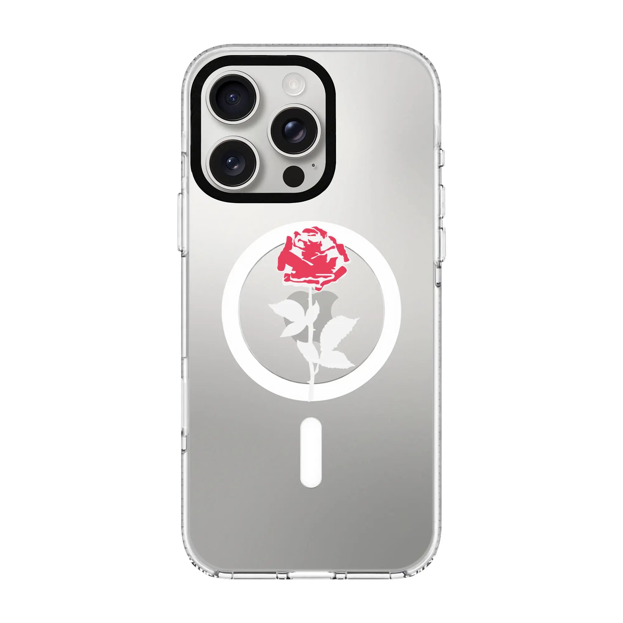 Naturel Rose-Clear Kılıf Magsafe Özellikli - Iphone 16 Pro Max