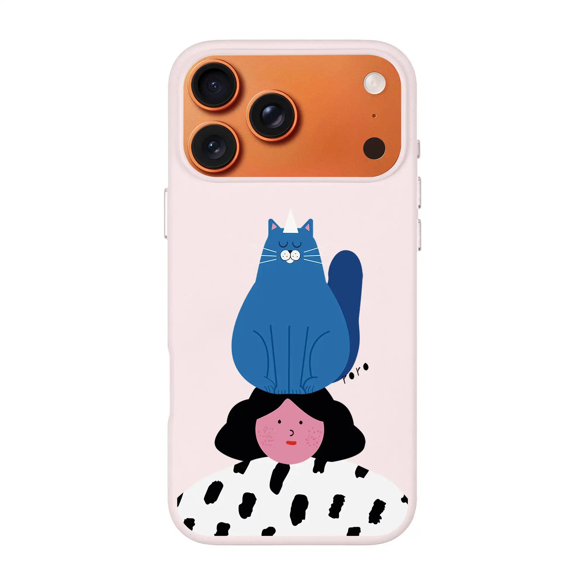 Naughty Cat-Signature Leather Kılıf Magsafe Özellikli - Iphone 17 Pro