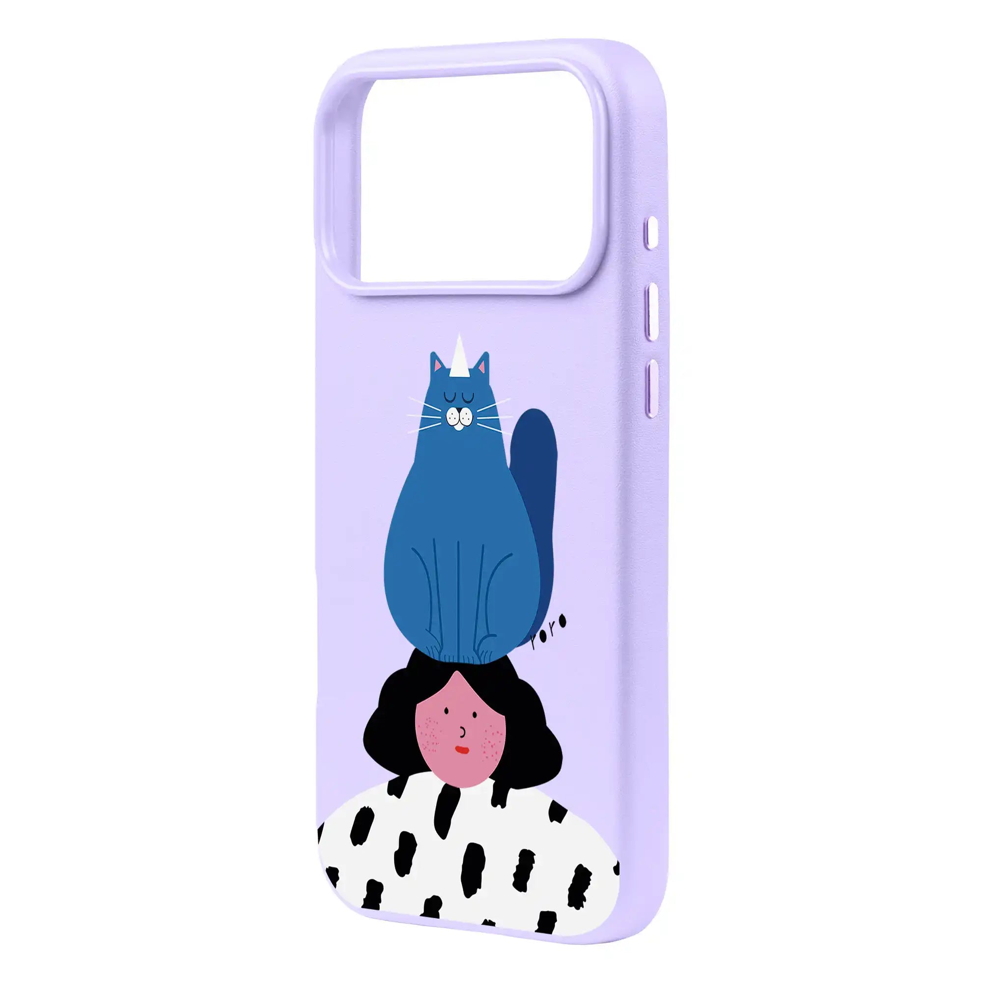 Naughty Cat-Signature Leather Kılıf Magsafe Özellikli - Iphone 17 Pro