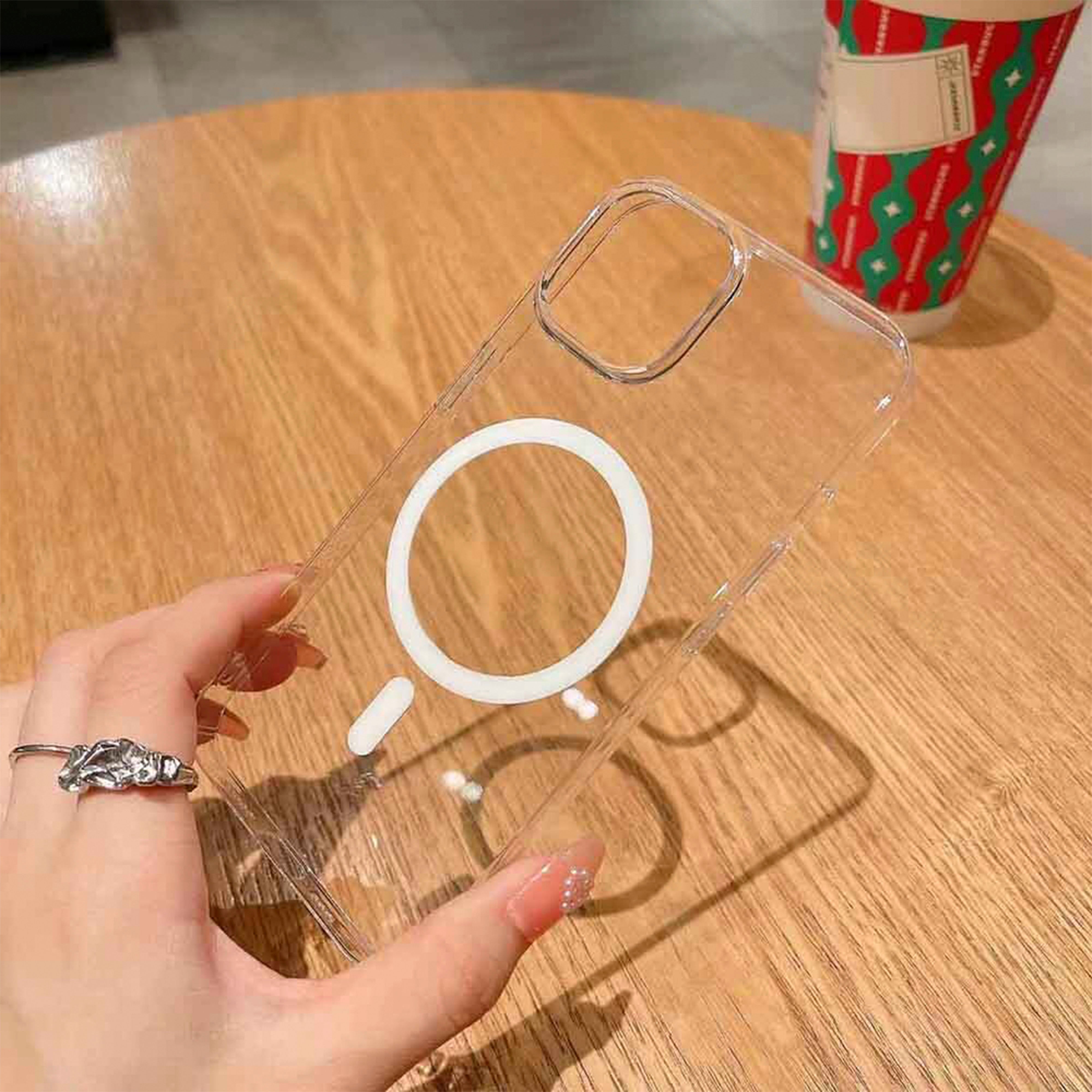 New-Crystal Kılıf Magsafe Özellikli - Iphone 15 Plus