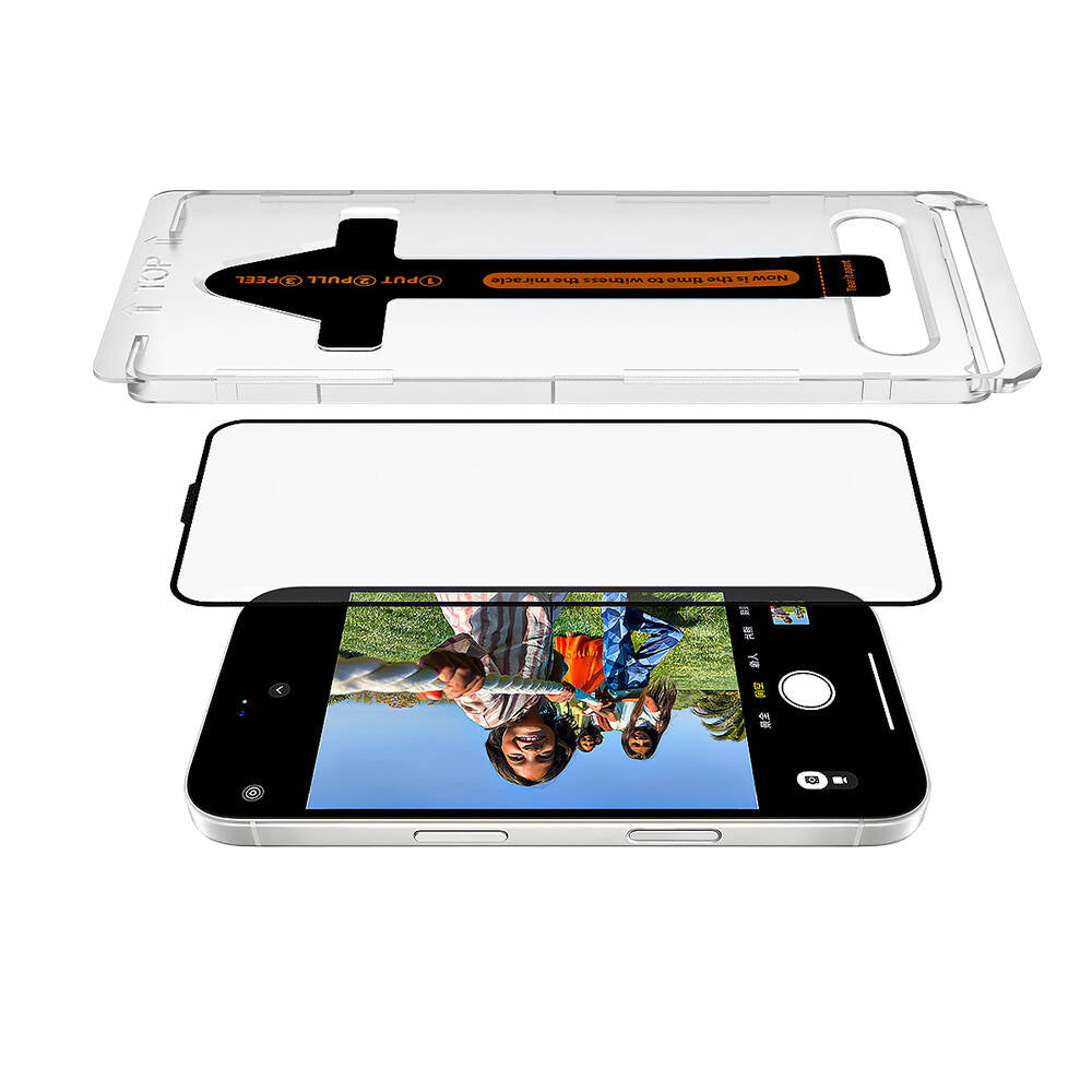 New-Iphone 15 Pro Max Anti Dust Temperli Ekran Koruyucu