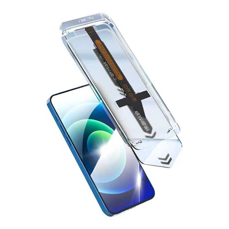 New-Iphone 15 Pro Max Anti Dust Temperli Ekran Koruyucu