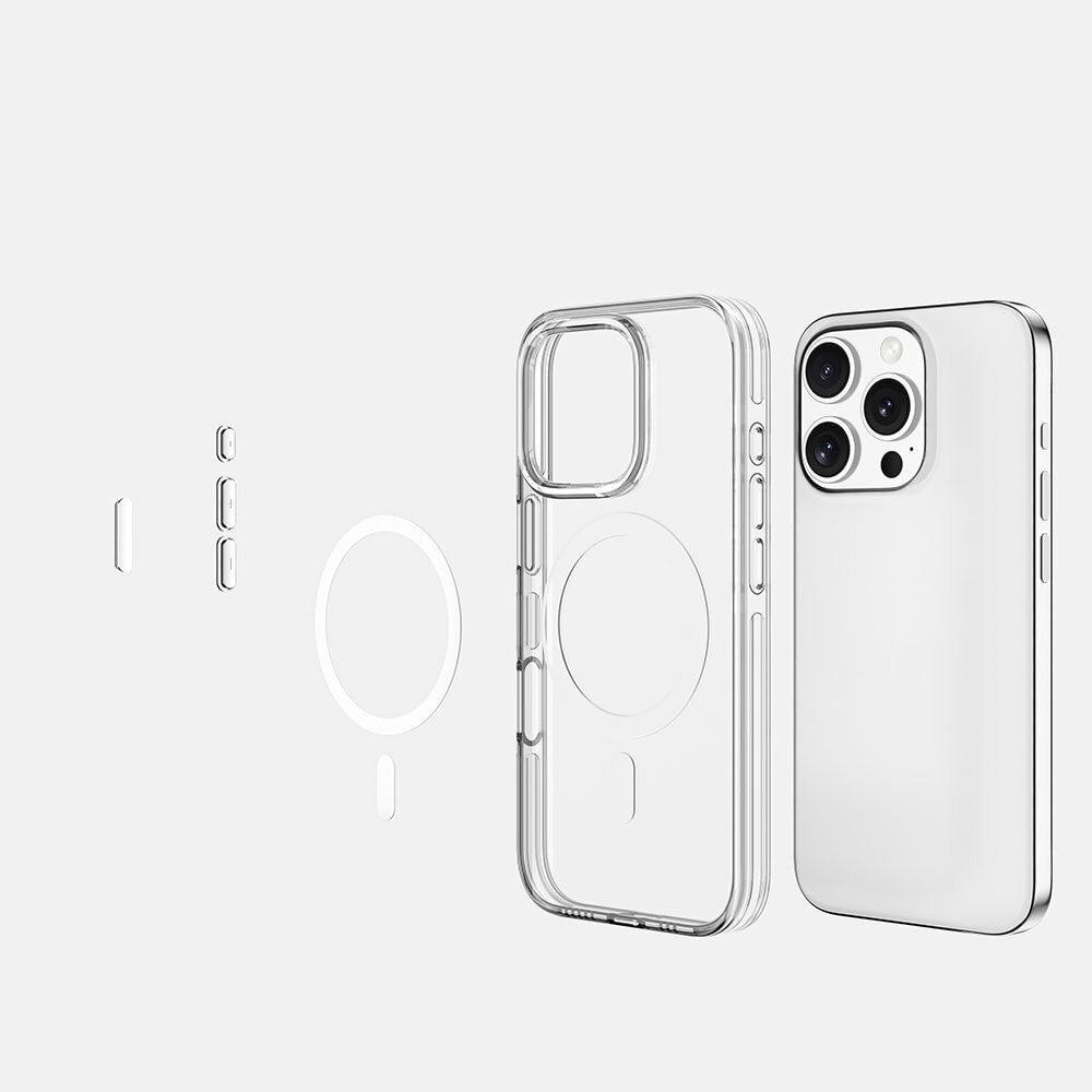 New-Iphone 16 Clear Premium Kılıf Magsafe Özellikli