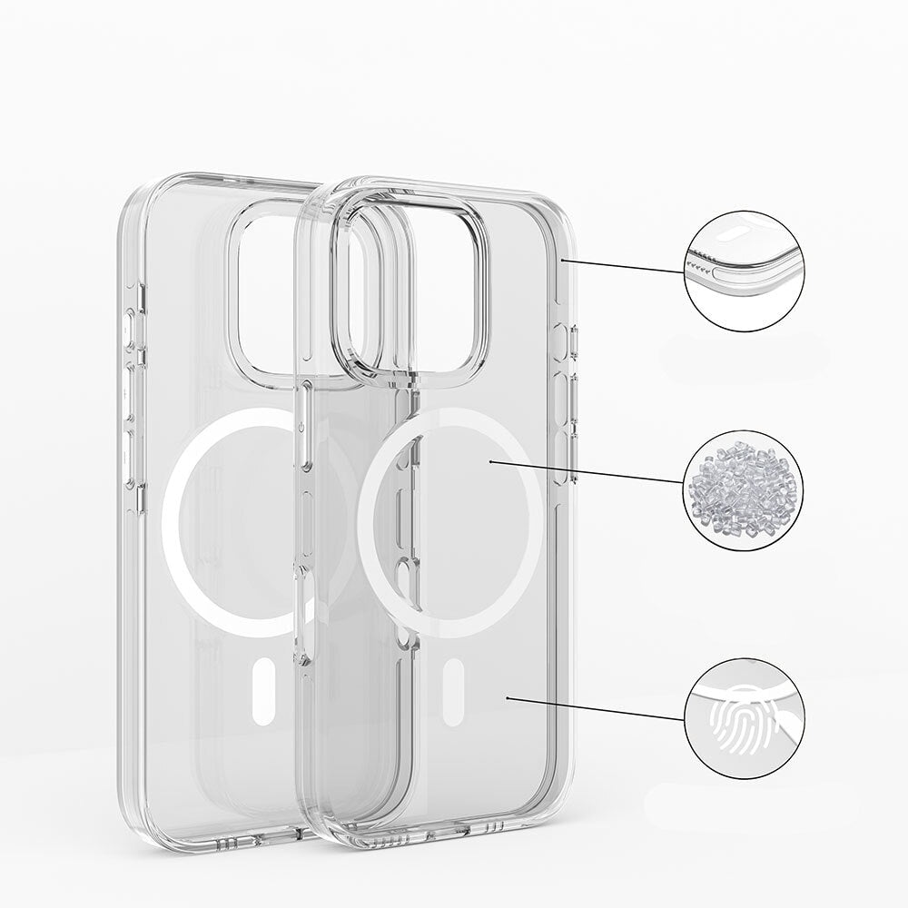 New-Iphone 16 Clear Premium Kılıf Magsafe Özellikli
