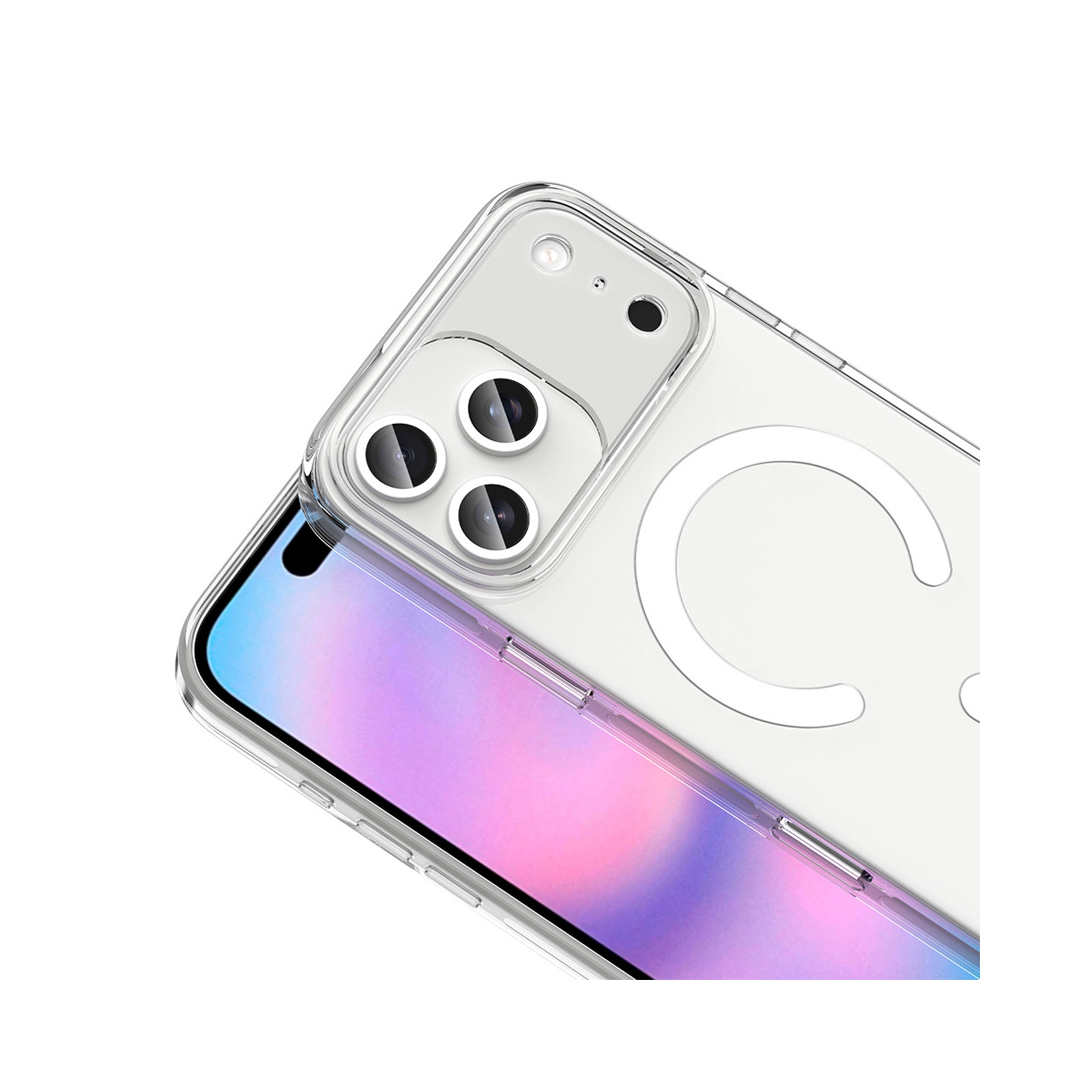 New-Iphone 17 Pro Max Clear Premium Kılıf Magsafe Özellikli