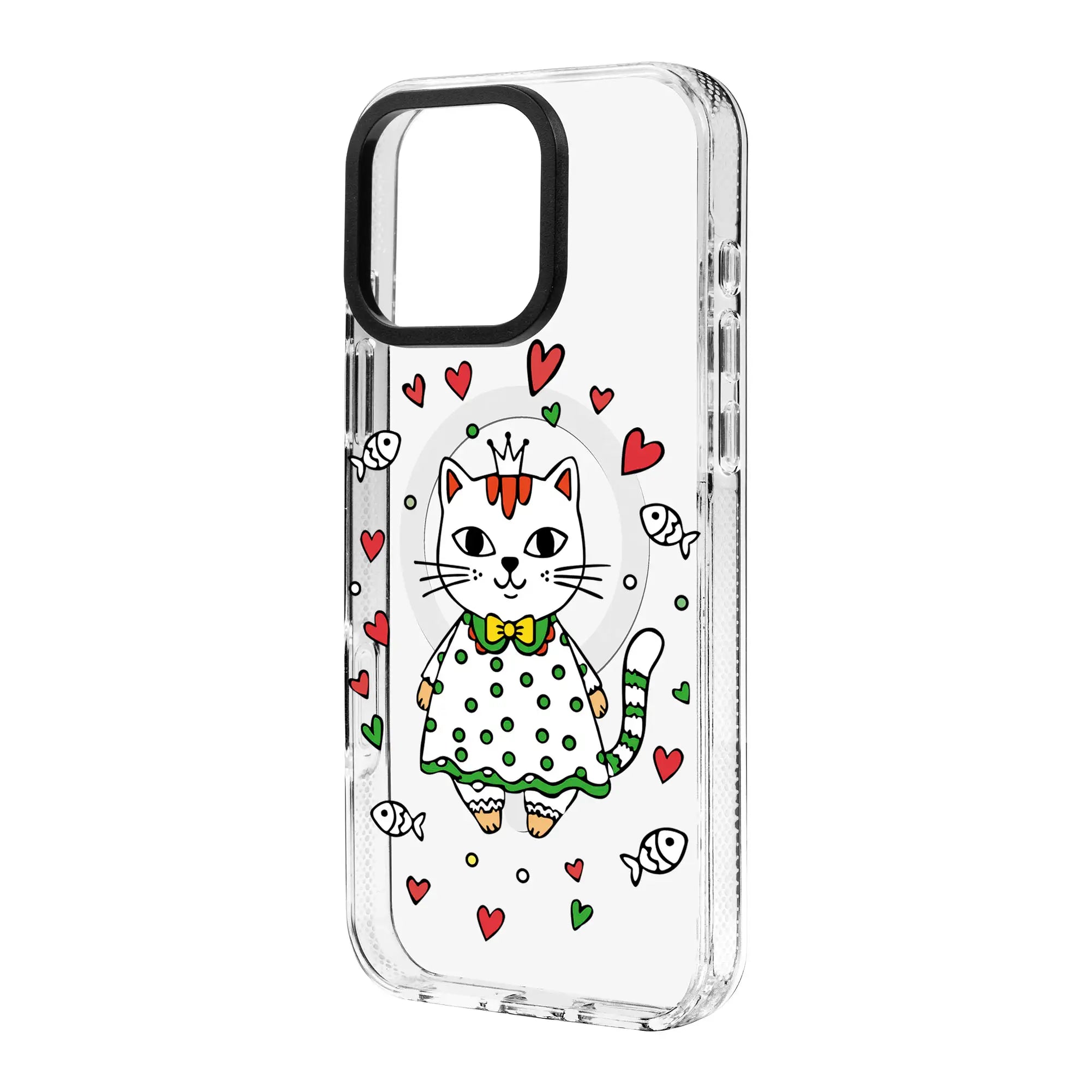 Princess Cat-Clear Kılıf Magsafe Özellikli - Iphone 16 Plus