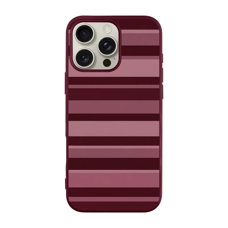 Rosewood Stripes-Ultra Silikon Kılıf-Iphone 16 Pro Max