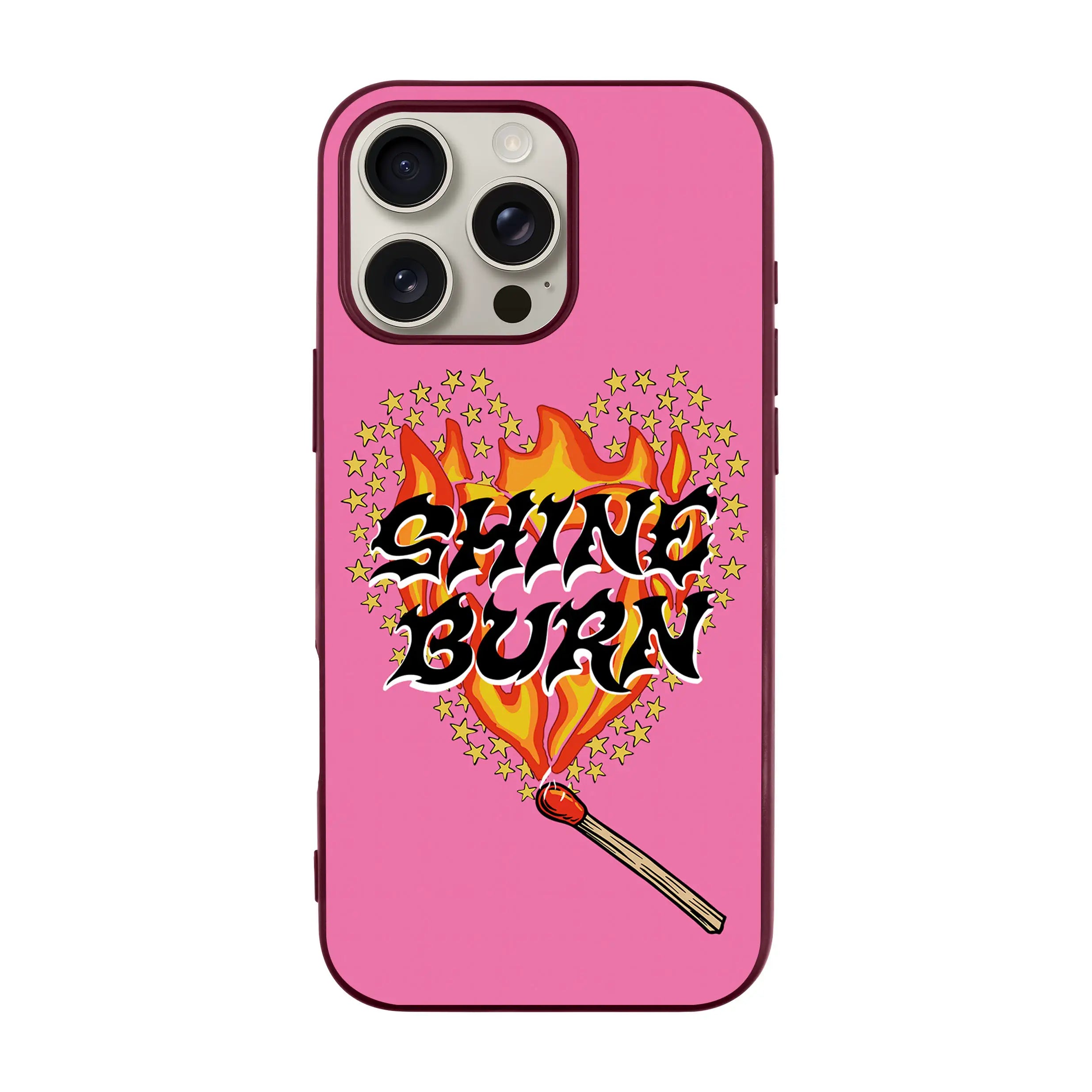 Shine Burn-Ultra Silikon Kılıf-Iphone 16 Pro Max