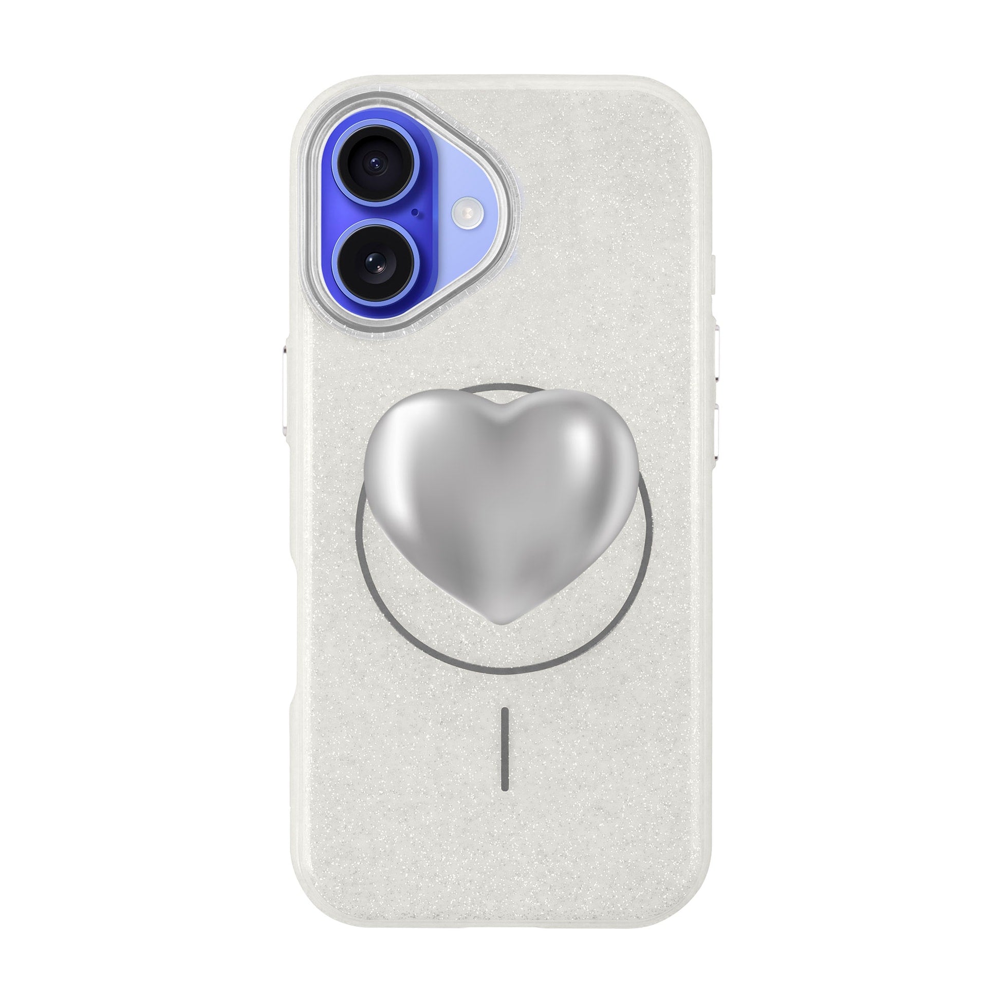 Silver Heart-Radiant Kılıf Magsafe Özellikli - Iphone 16