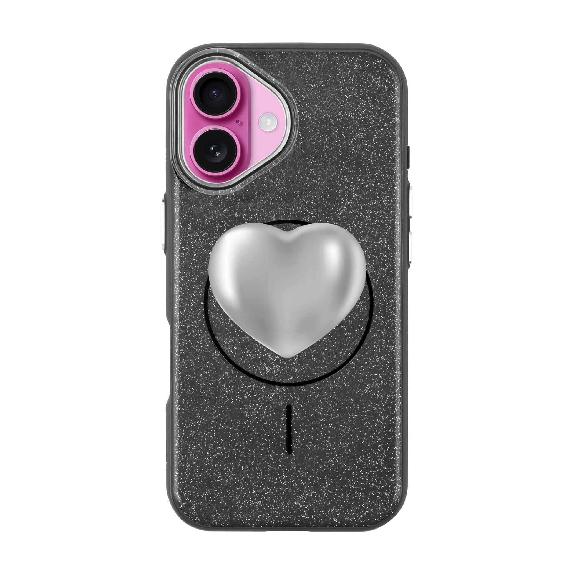 Silver Heart-Radiant Kılıf Magsafe Özellikli - Iphone 16