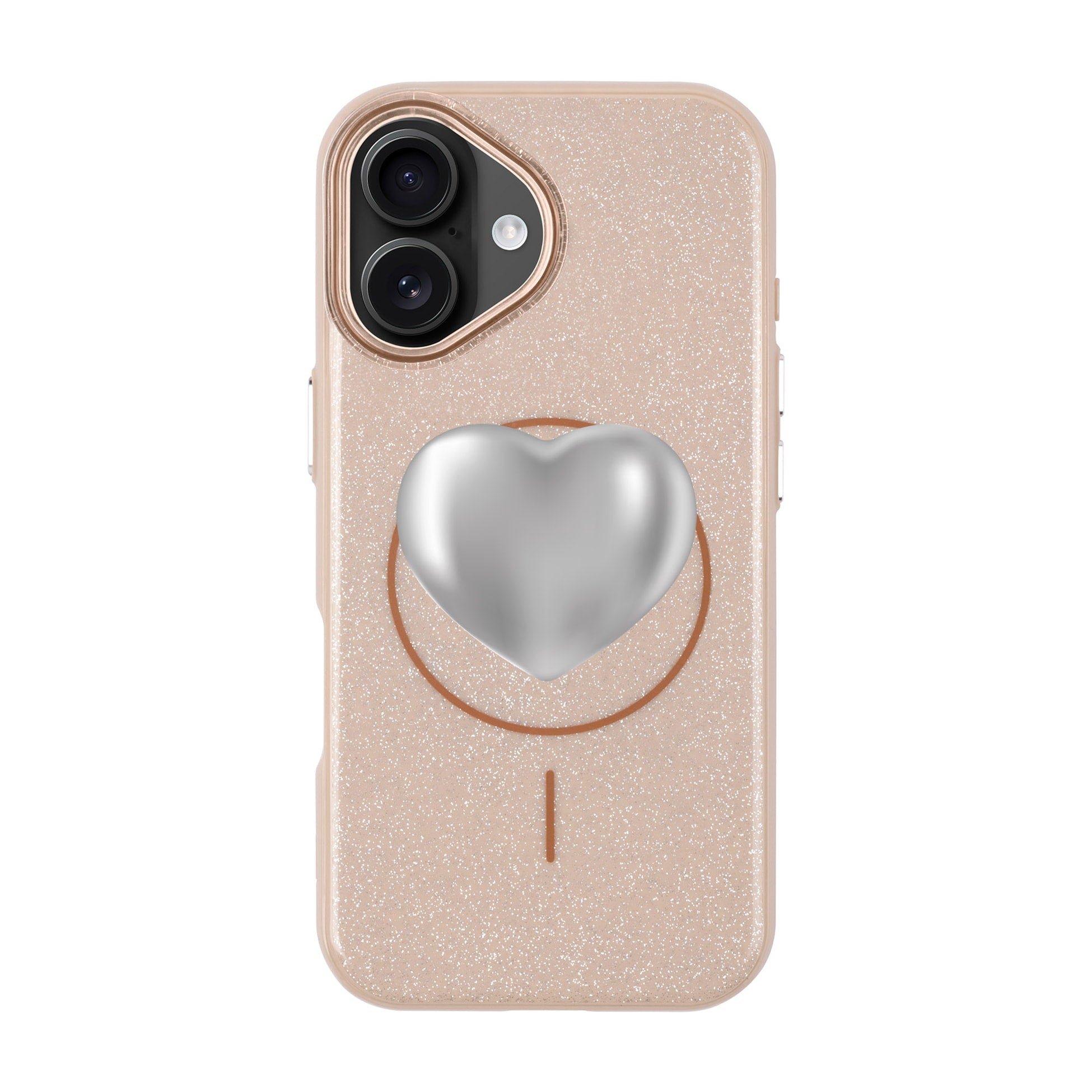 Silver Heart-Radiant Kılıf Magsafe Özellikli - Iphone 16