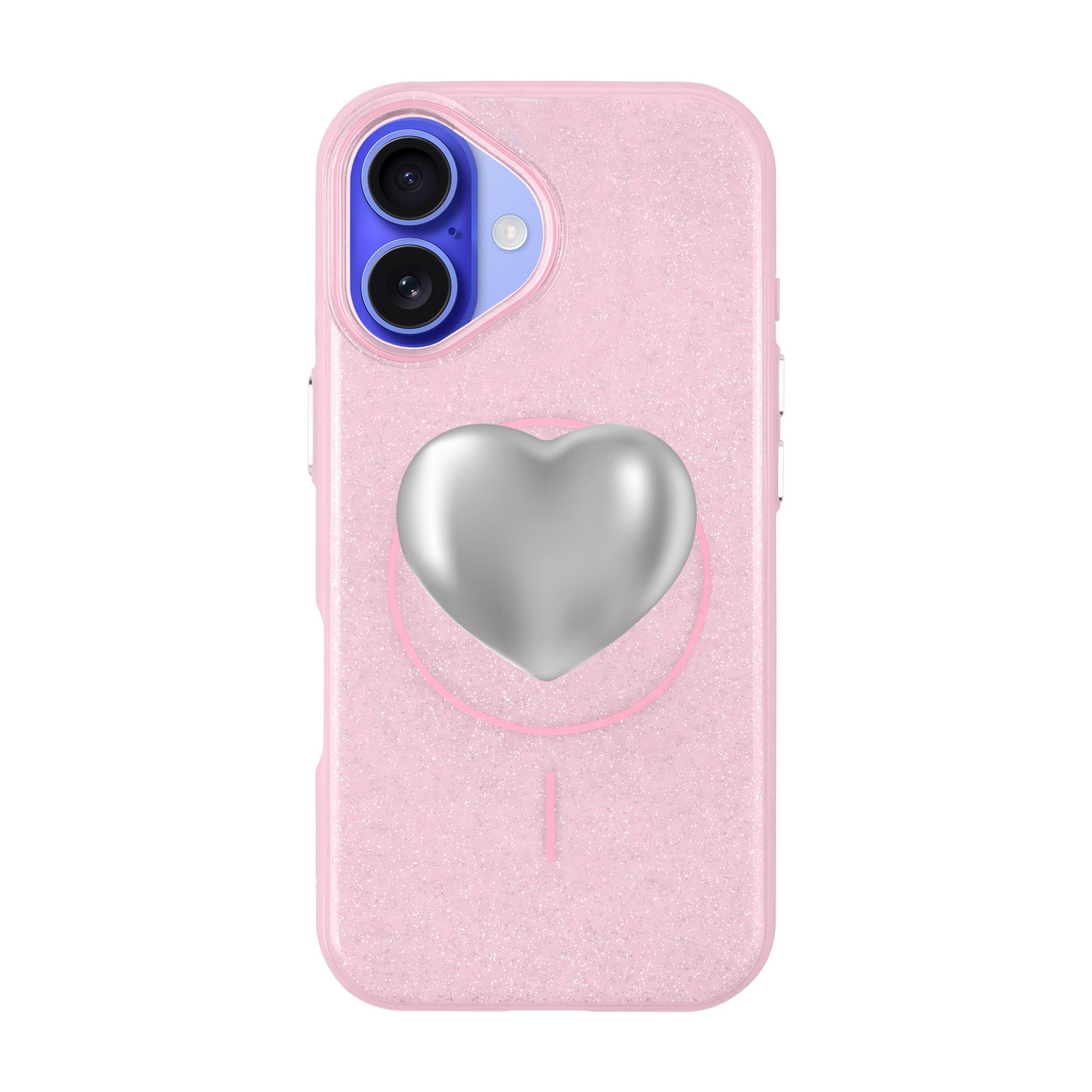 Silver Heart-Radiant Kılıf Magsafe Özellikli - Iphone 16