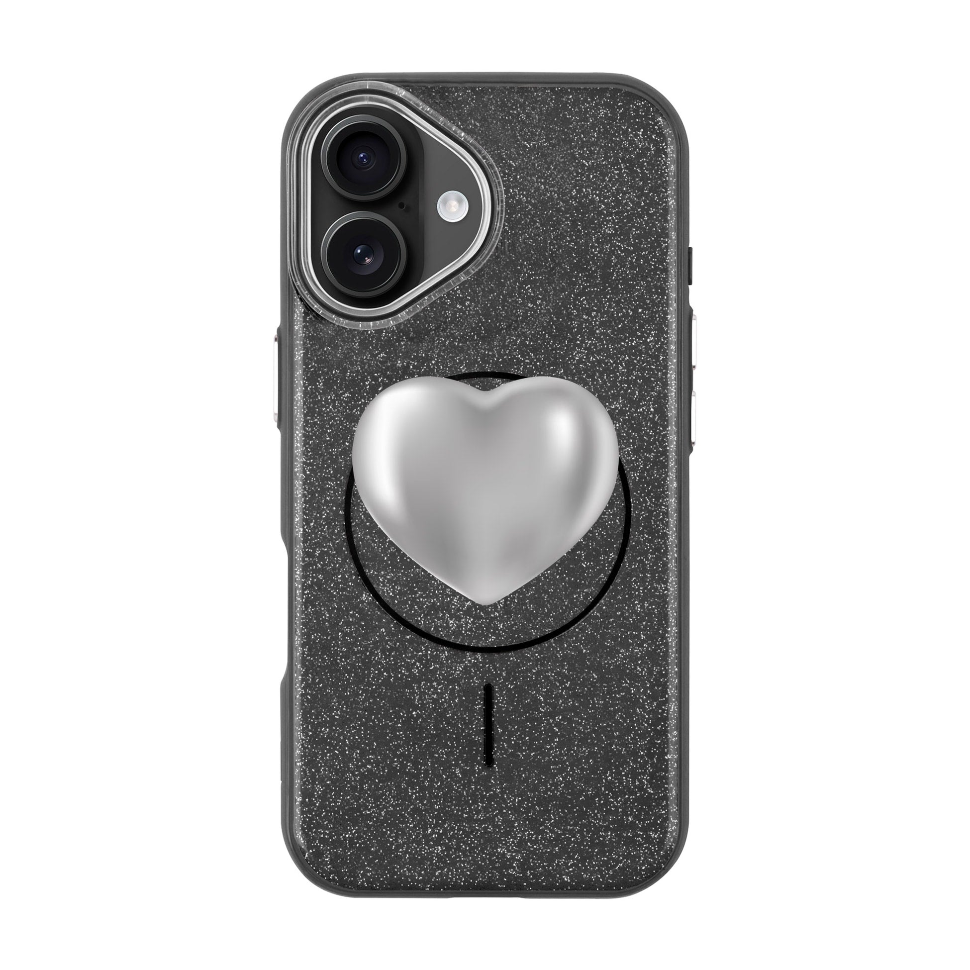 Silver Heart-Radiant Kılıf Magsafe Özellikli - Iphone 16