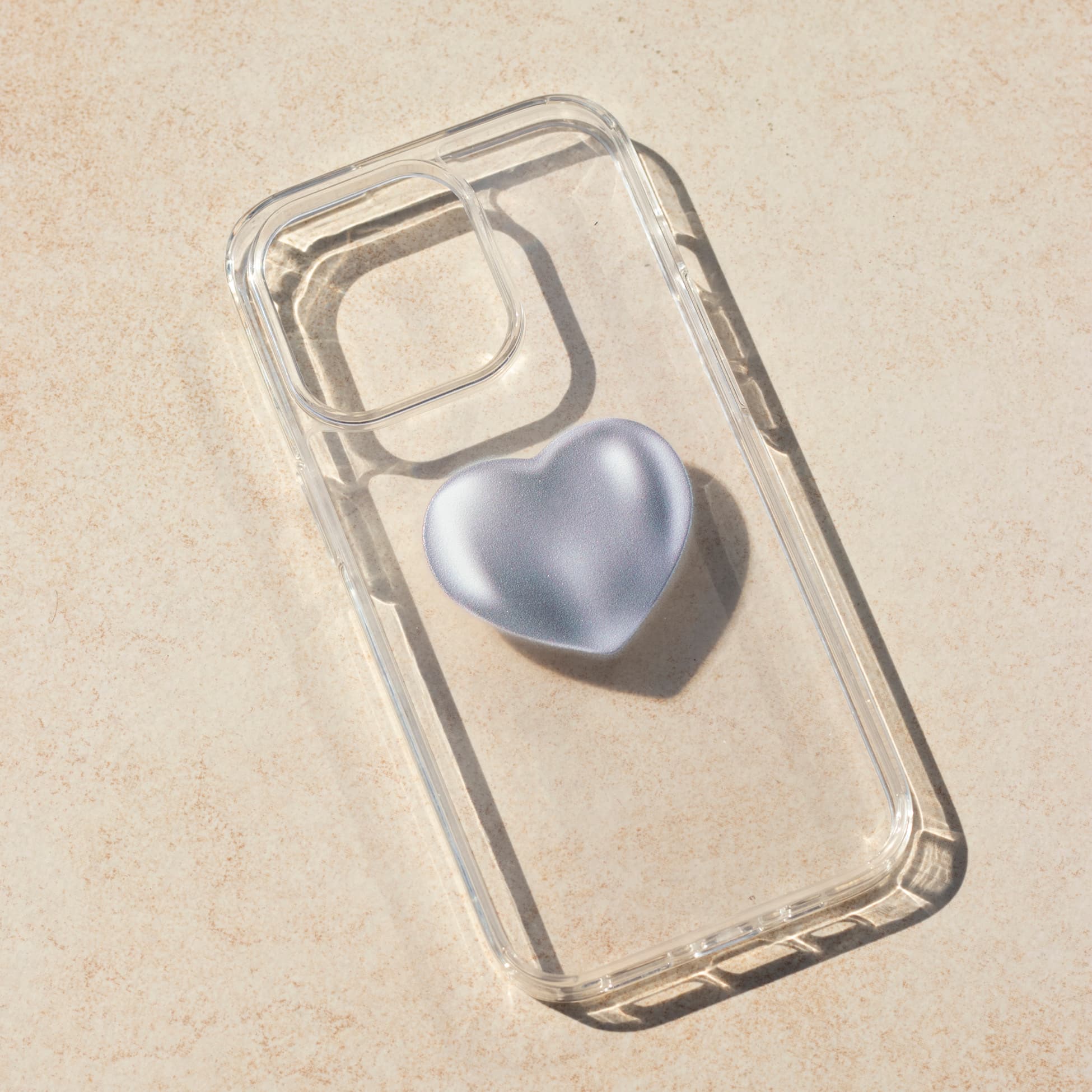 Silver Heart-Solid Kılıf - Iphone 15