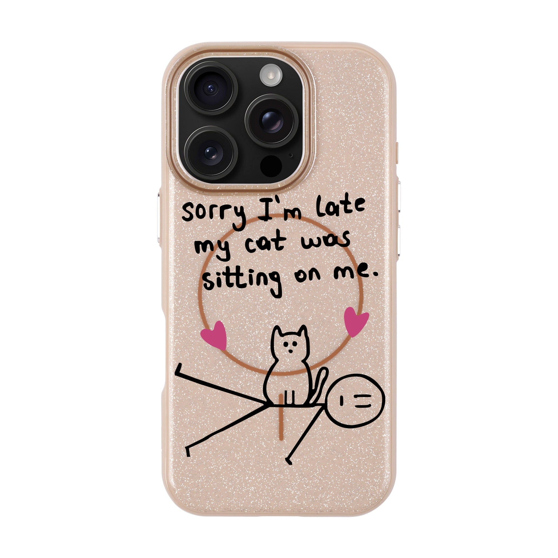 Sorry I'M Late-Radiant Kılıf Magsafe Özellikli - Iphone 16 Pro