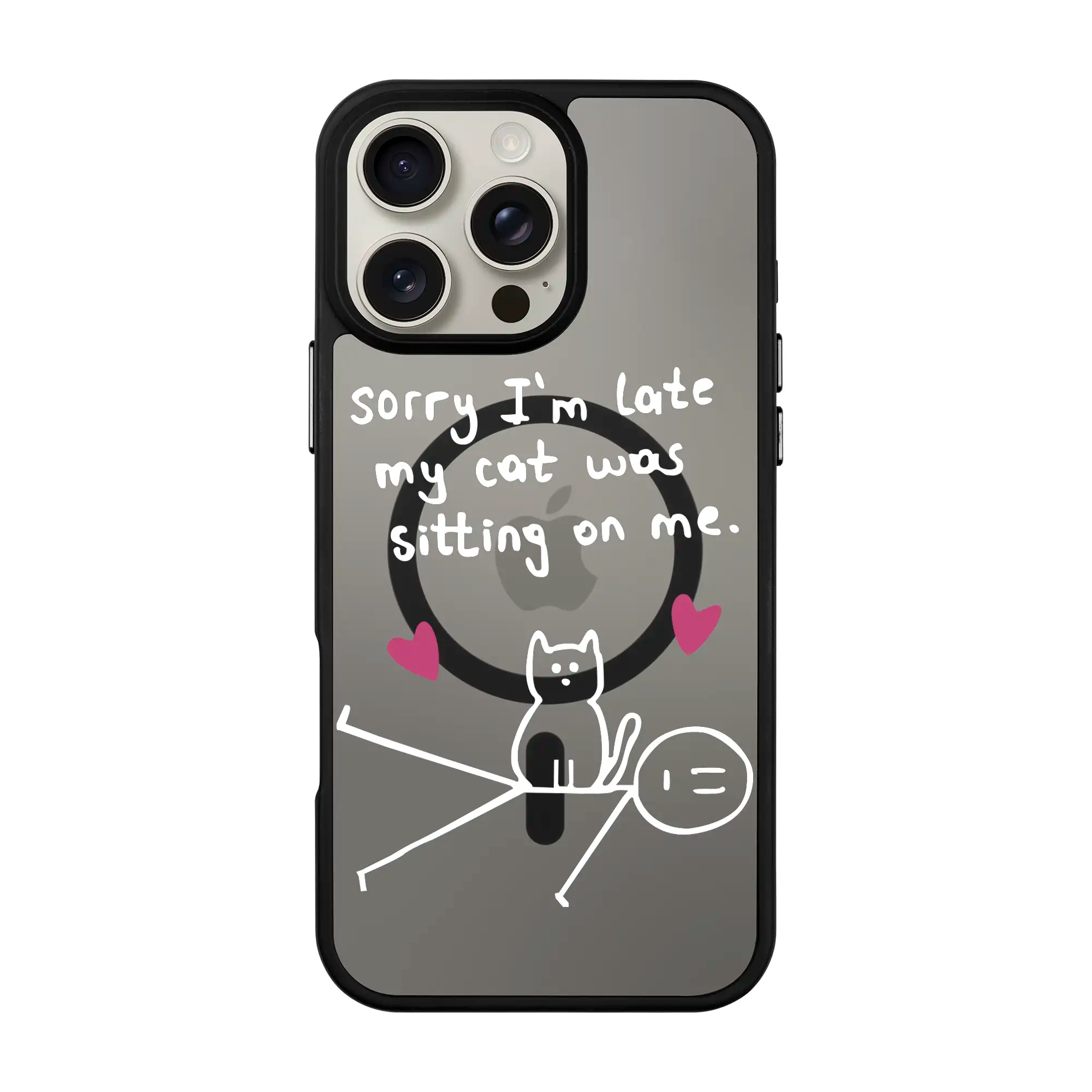 Sorry I'M Late-Blur Kılıf Magsafe Özellikli - Iphone 16 Pro
