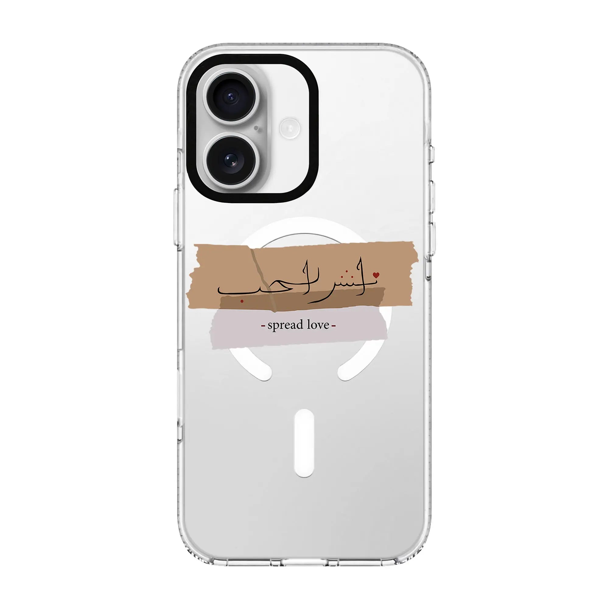 Spread Love-Clear Kılıf Magsafe Özellikli - Iphone 17